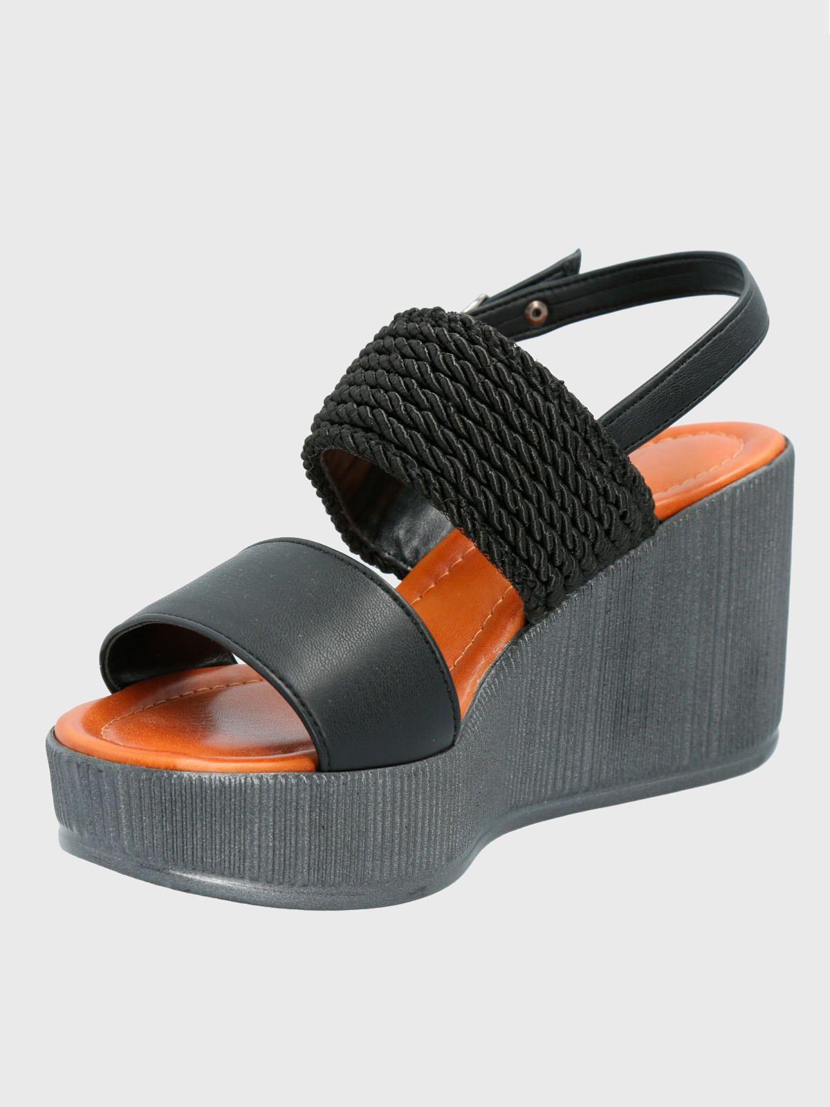 Sandalia Negro Mujer Piera -0