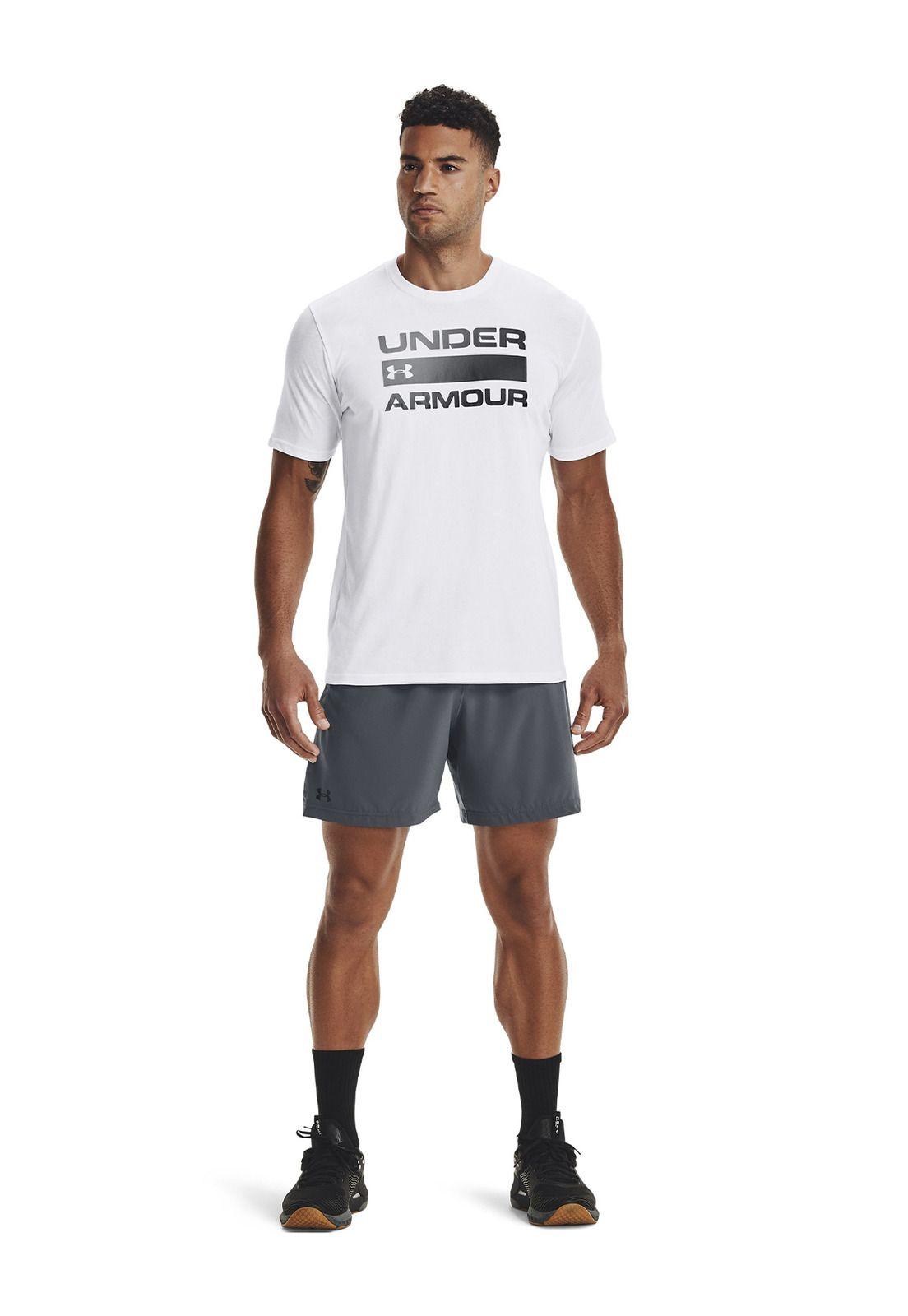 Polera manga crta TeamWrdmrk hombre Blanco-5