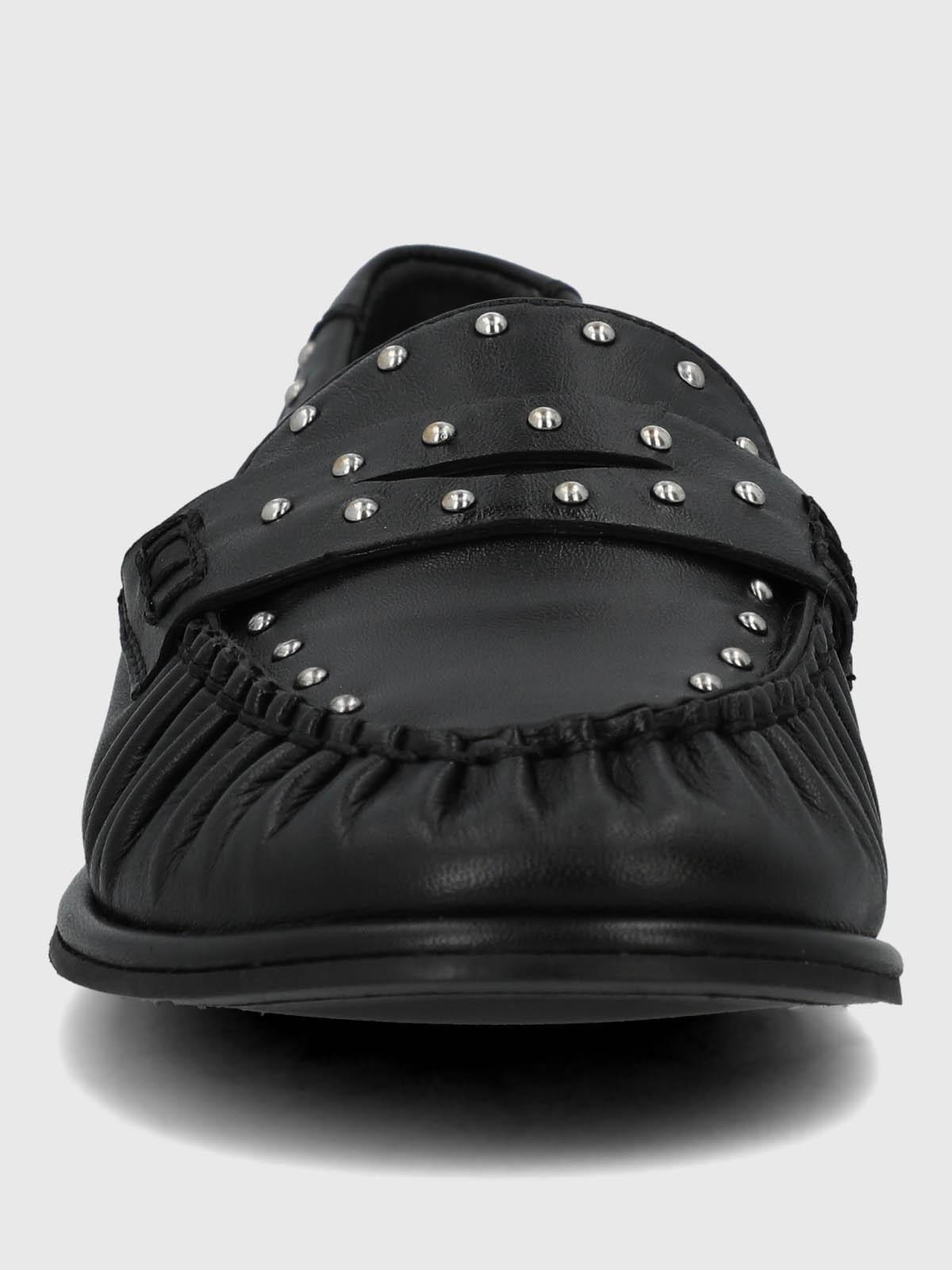 Mocasin Cuero Mujer Ninna Negro-3