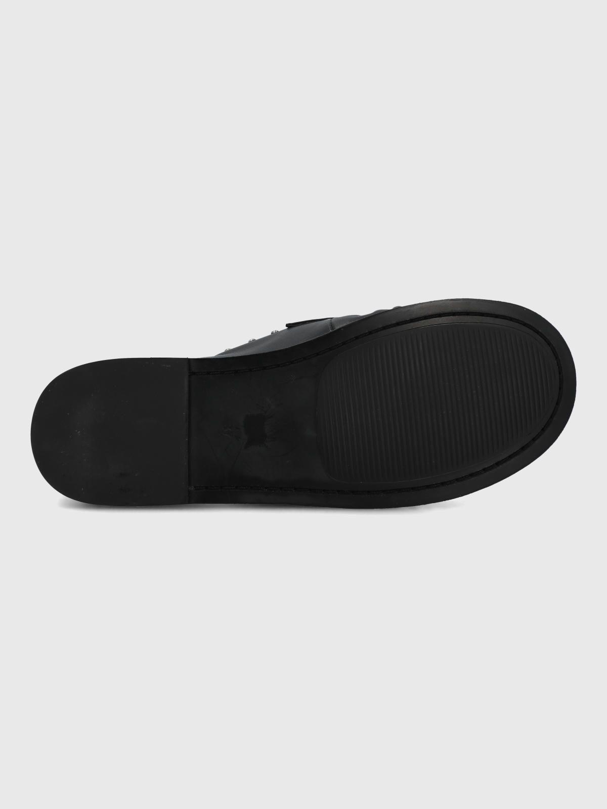 Mocasin Cuero Mujer Ninna Negro-7