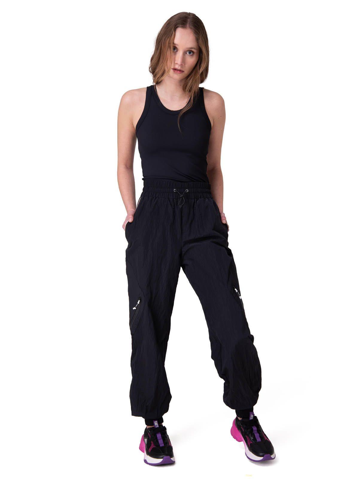 Pantalon W Nylon Ripstop E-Wa Mujer Negro-6