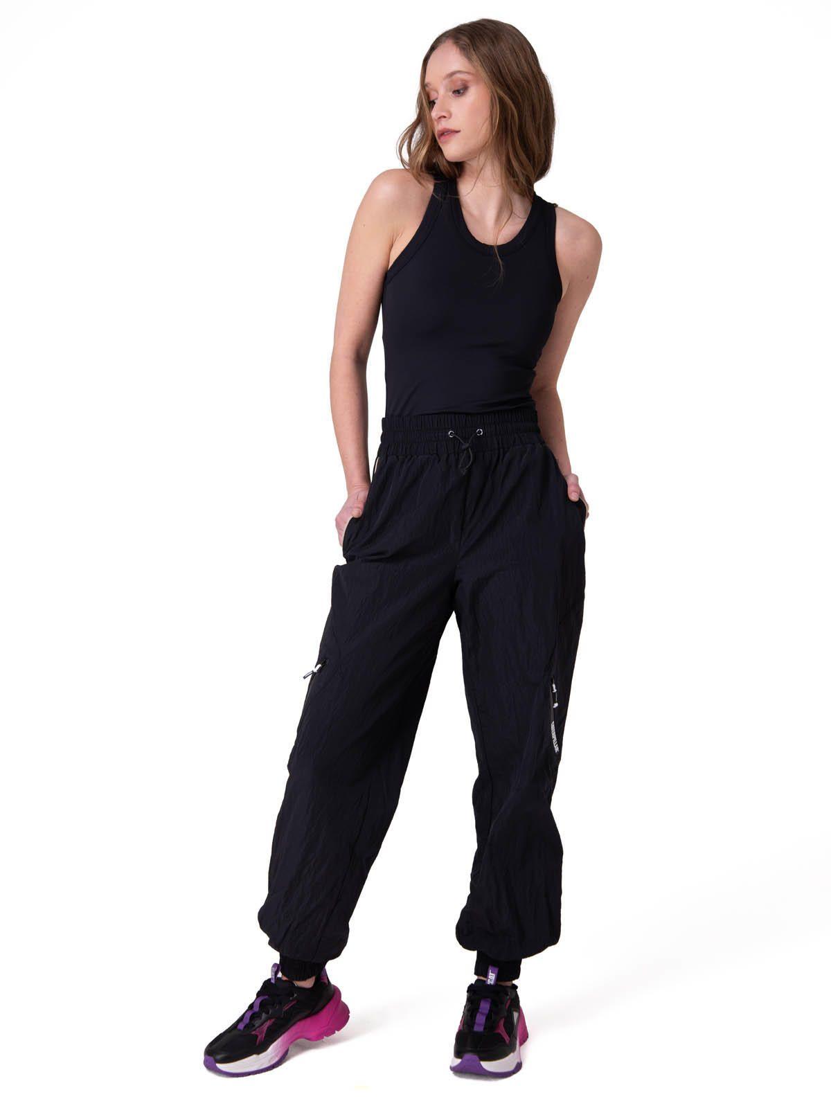 Pantalon W Nylon Ripstop E-Wa Mujer Negro-7