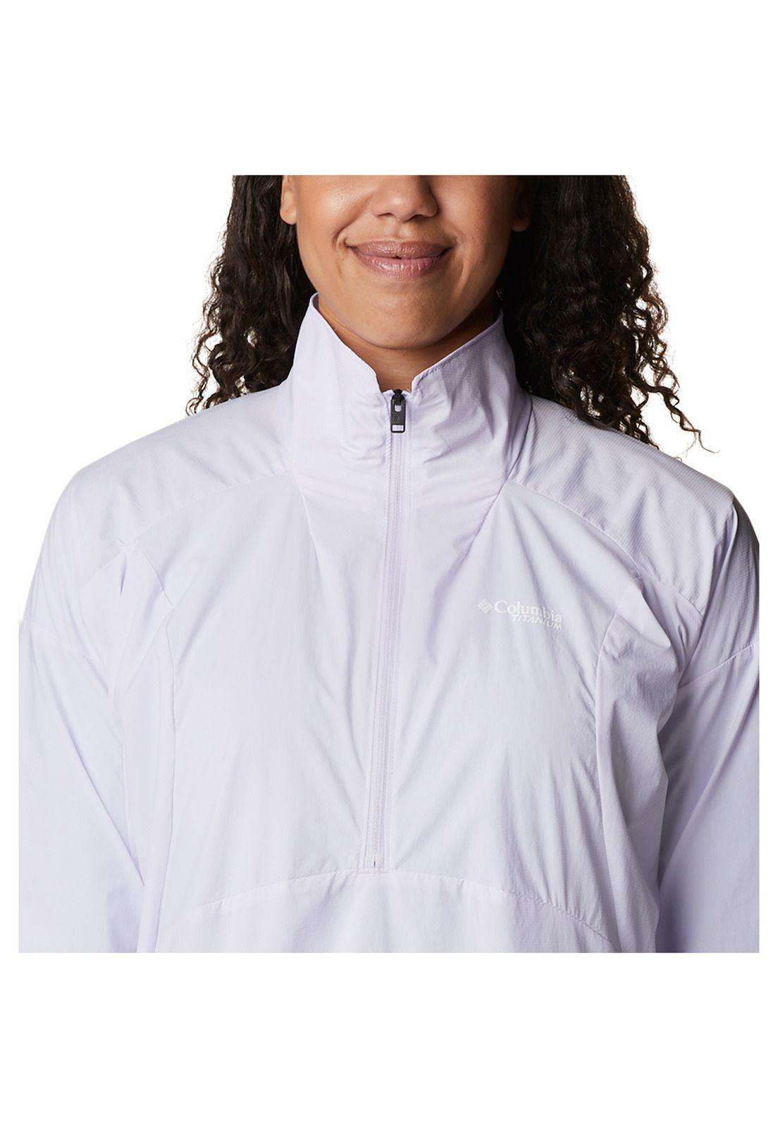 Cortaviento Titan Pass L 1/2 Zip Lila Mujer-1