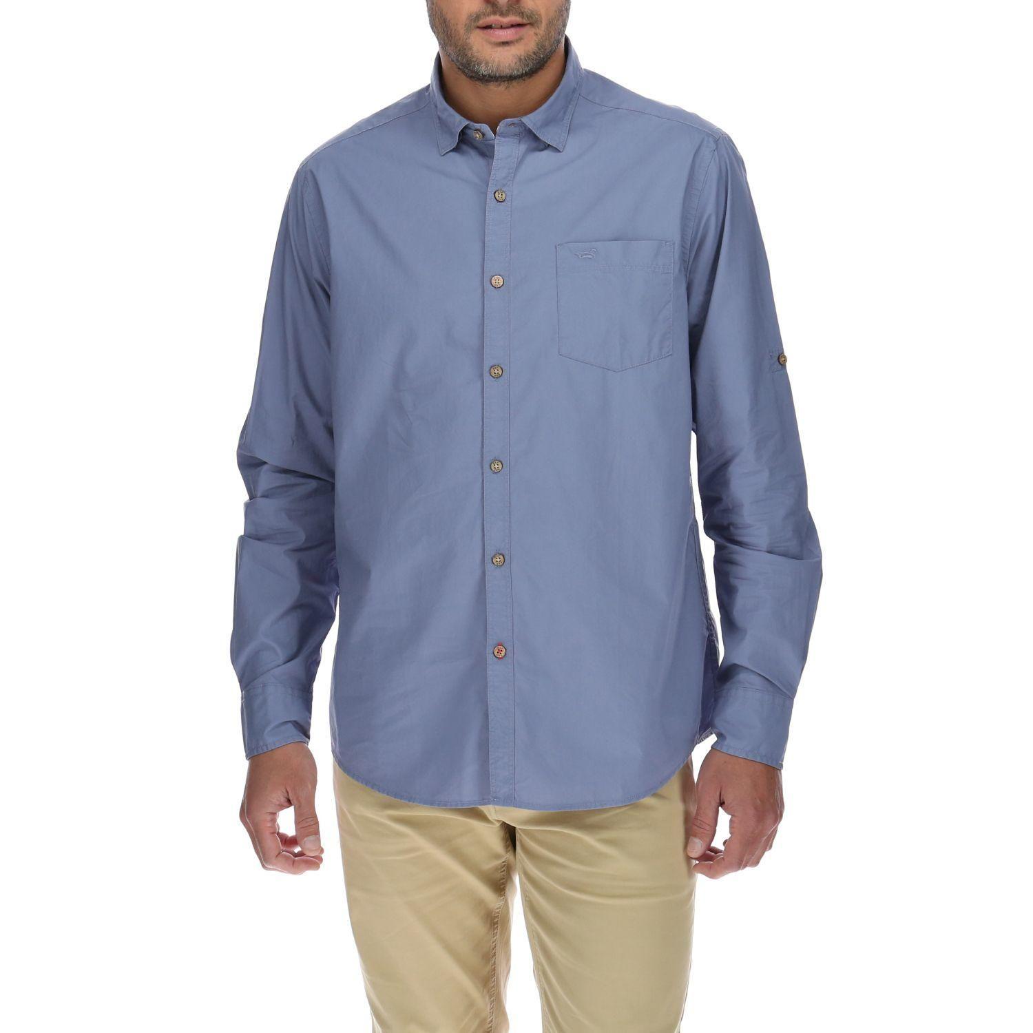 Camisa Hombre Galiton Azul-0