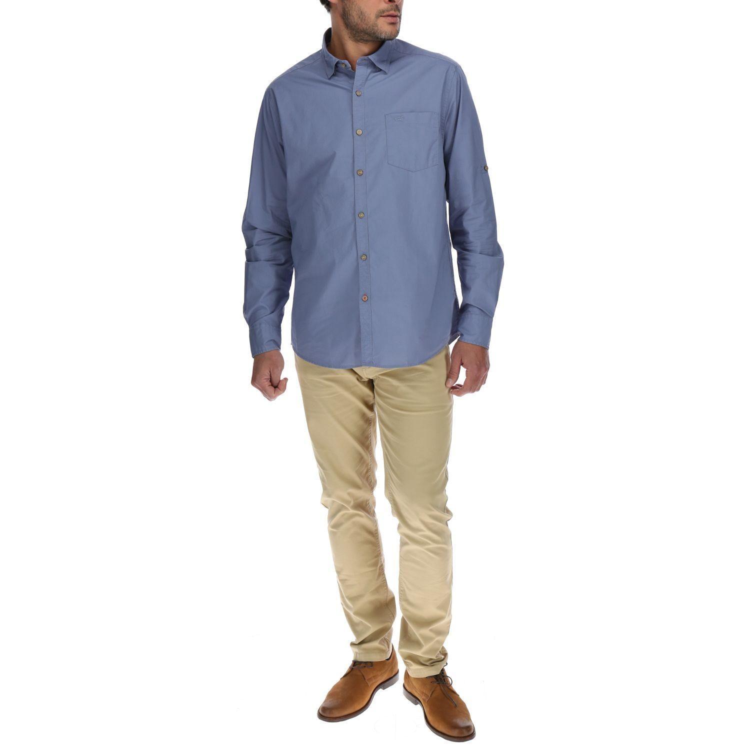 Camisa Hombre Galiton Azul-4