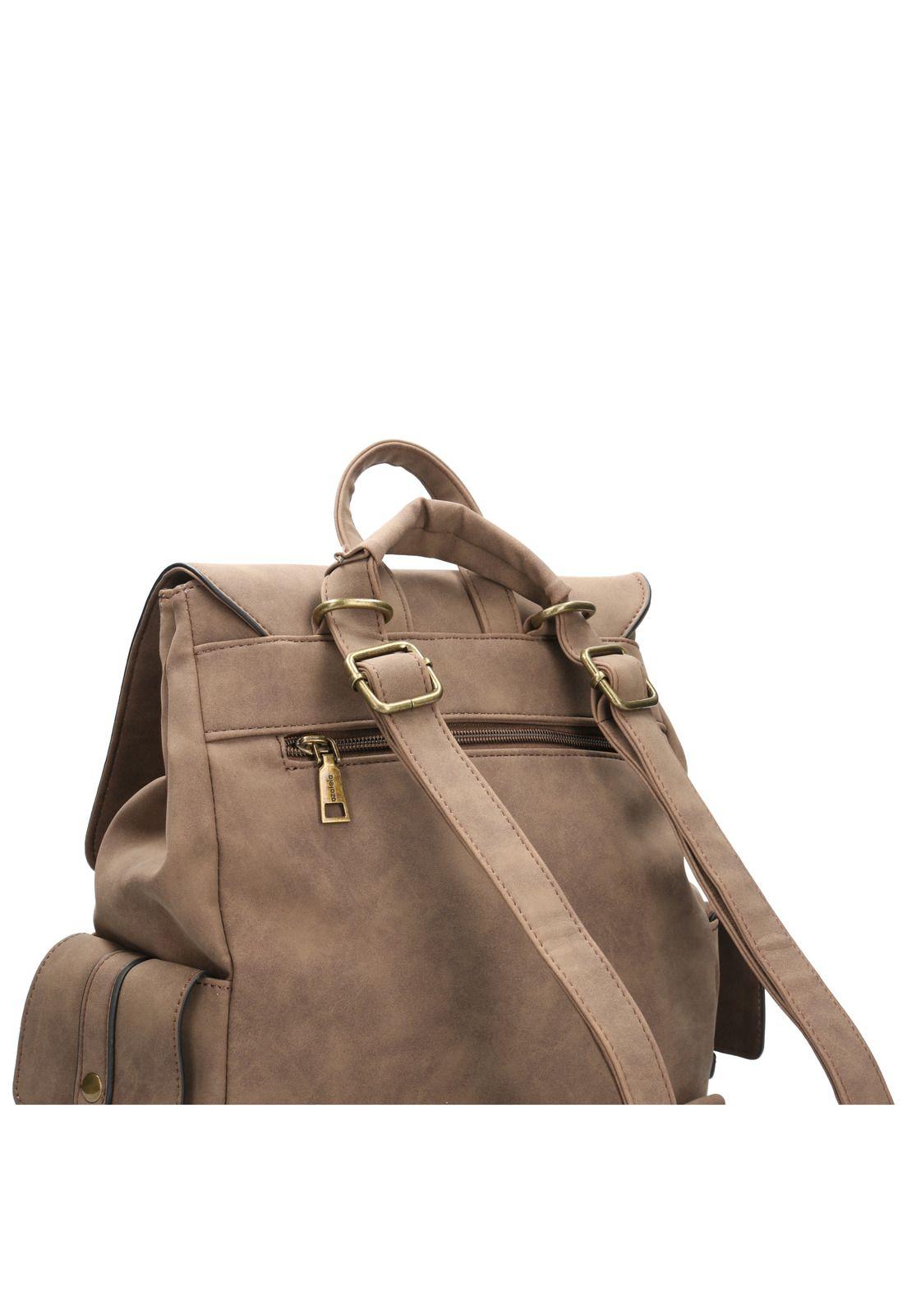 Mochila Convertible Mujer Rex Bacgbag Café-4