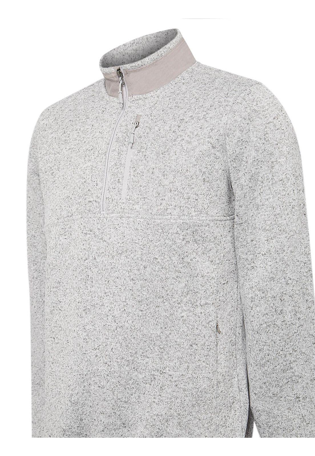 Polar Fibras Recicladas Hombre Arizhalf Gris-3