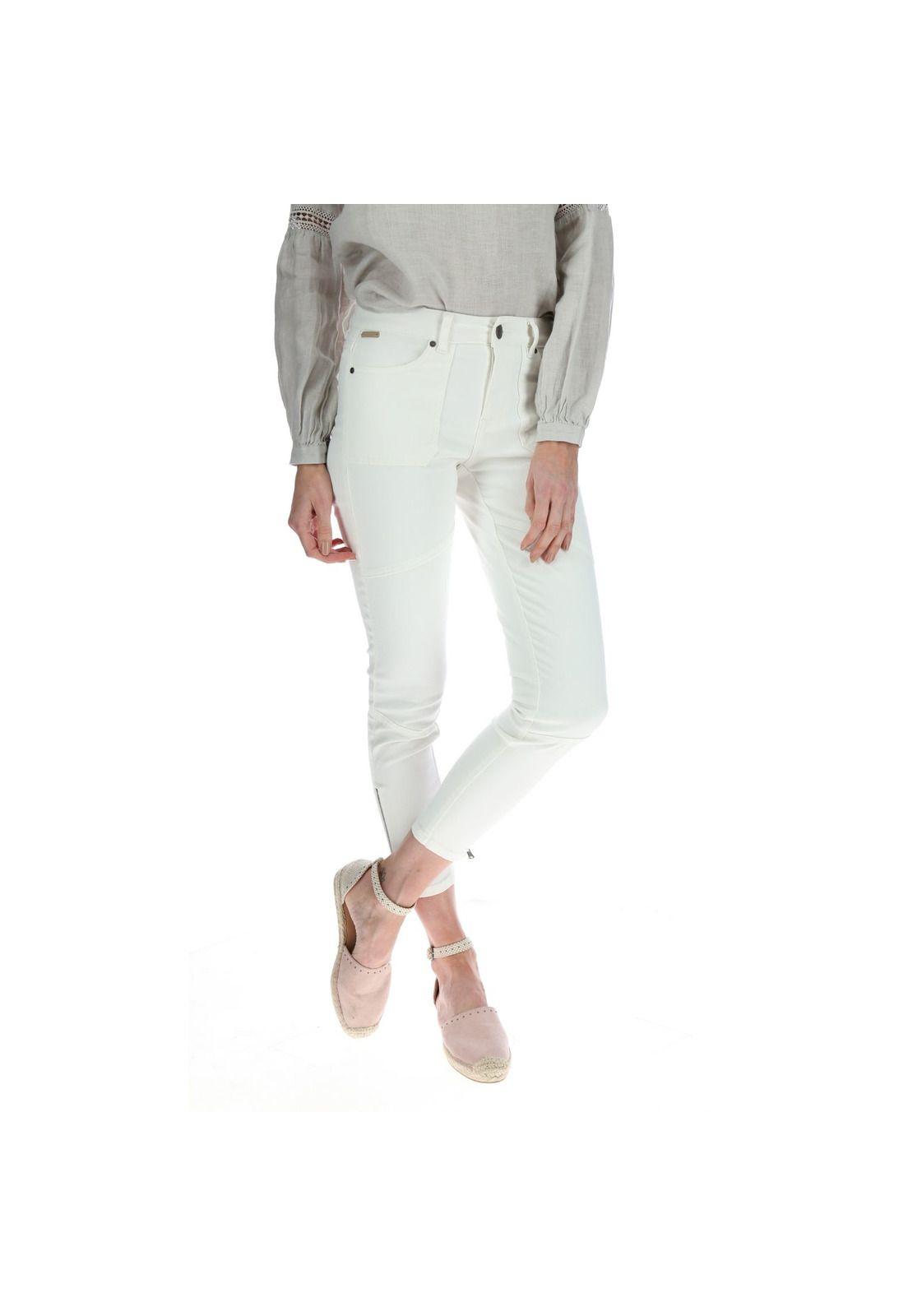 Pantalón Pitillo Mujer Tessa Crudo-0
