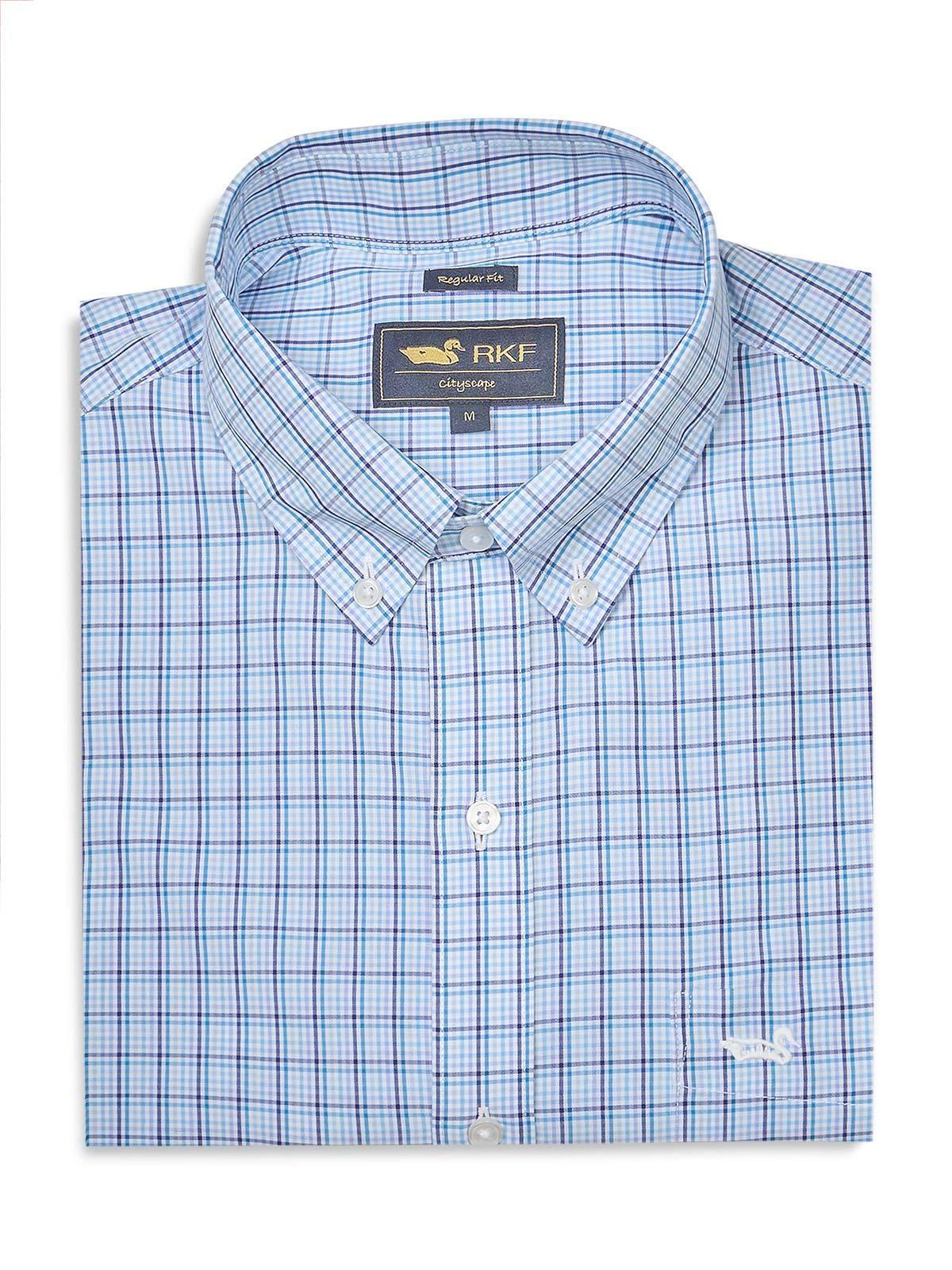 Camisa Hombre Cuello Button-Down Wf Celeste-0