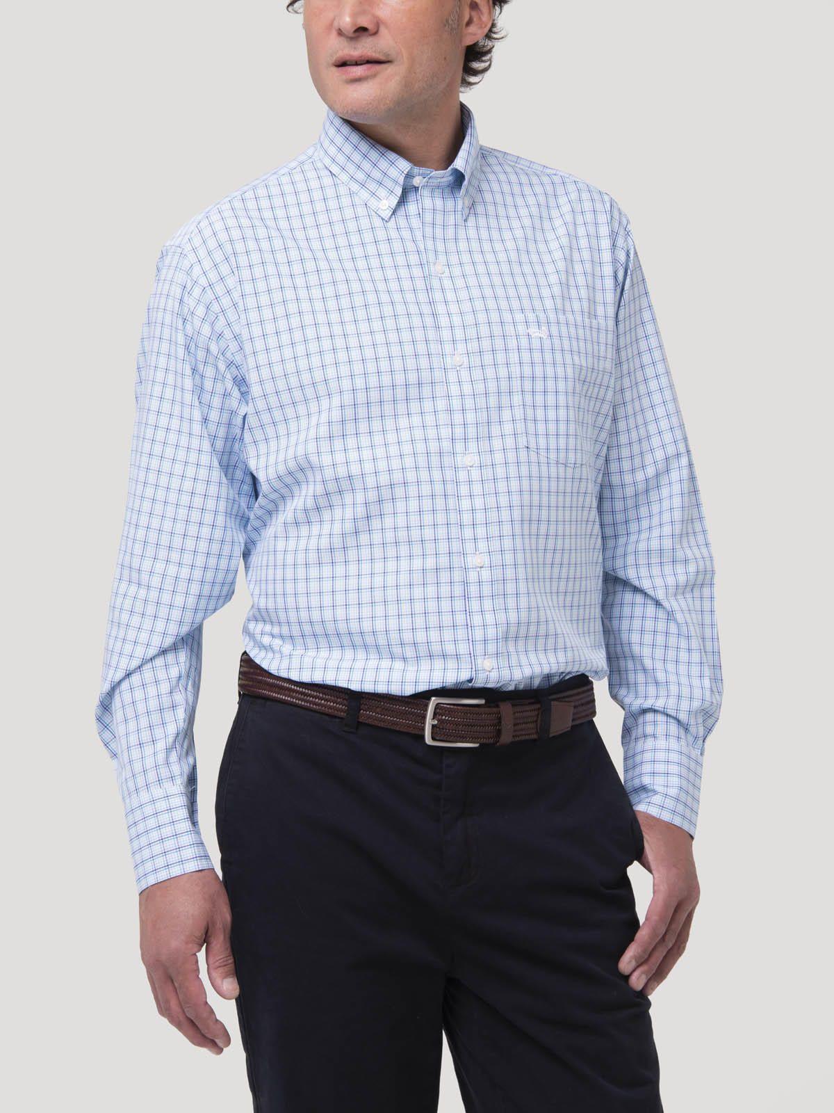 Camisa Hombre Cuello Button-Down Wf Celeste-6