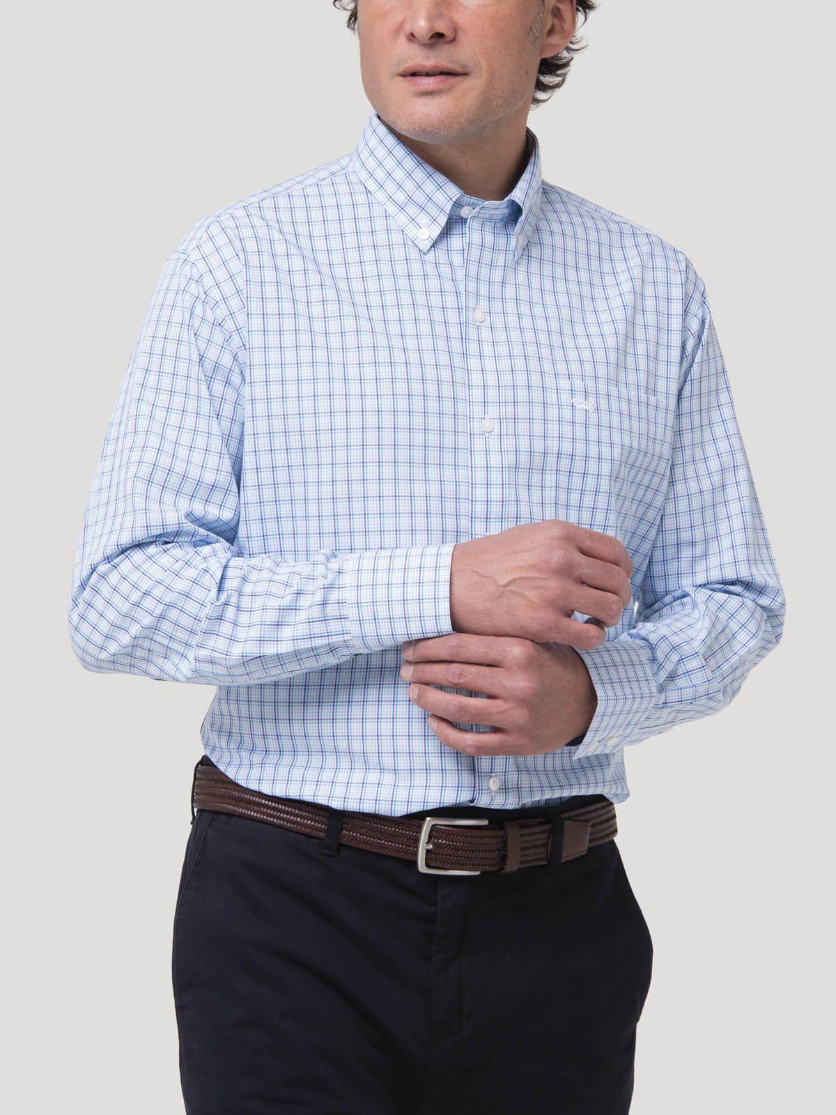 Camisa Hombre Cuello Button-Down Wf Celeste-7