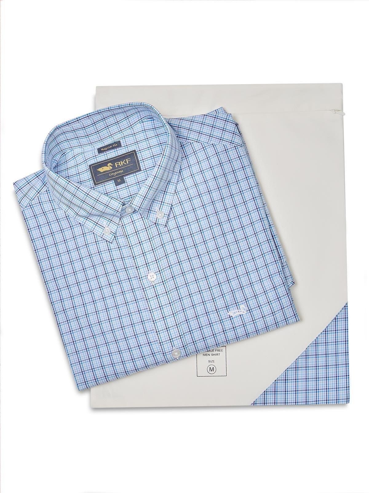 Camisa Hombre Cuello Button-Down Wf Celeste-5