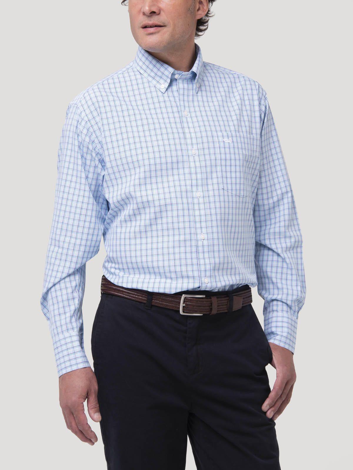 Camisa Hombre Cuello Button-Down Wf Celeste-6