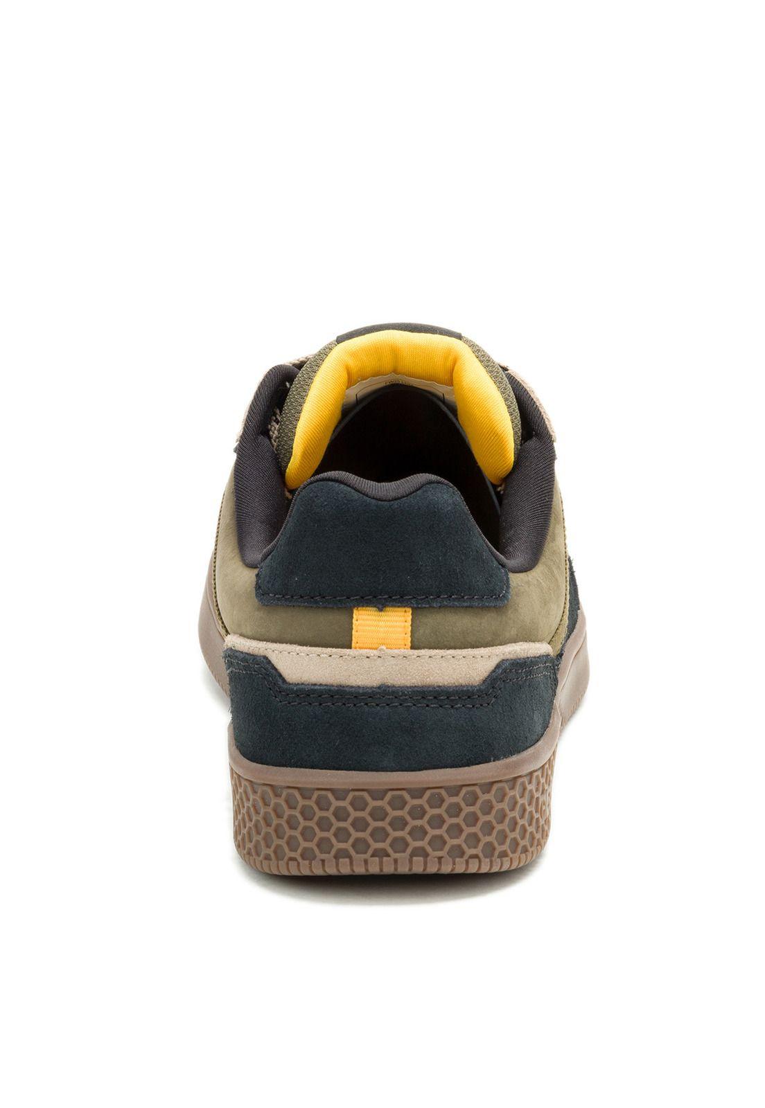 Zapatilla Pause Retro Leather Hombre Verde-5