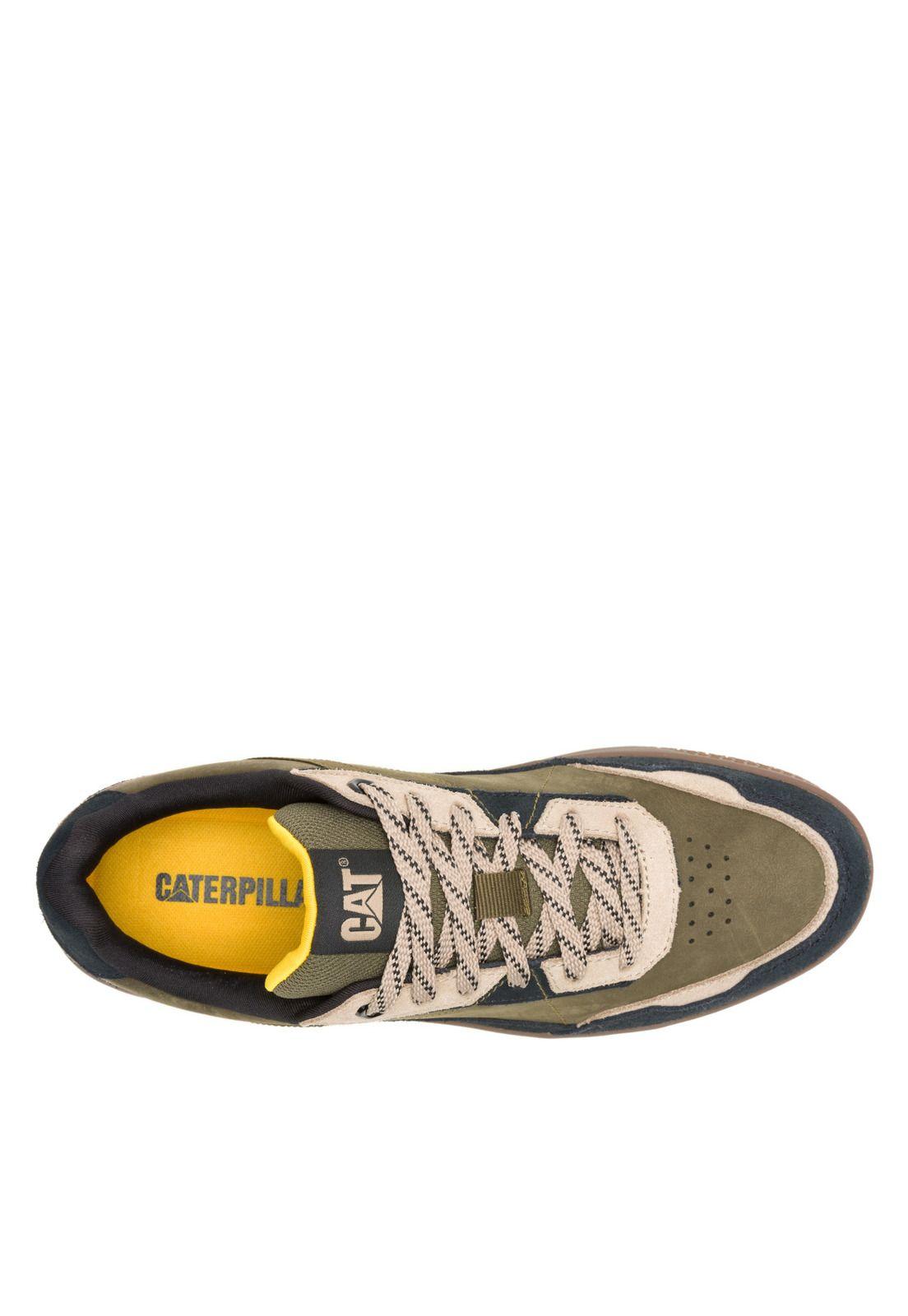 Zapatilla Pause Retro Leather Hombre Verde-6