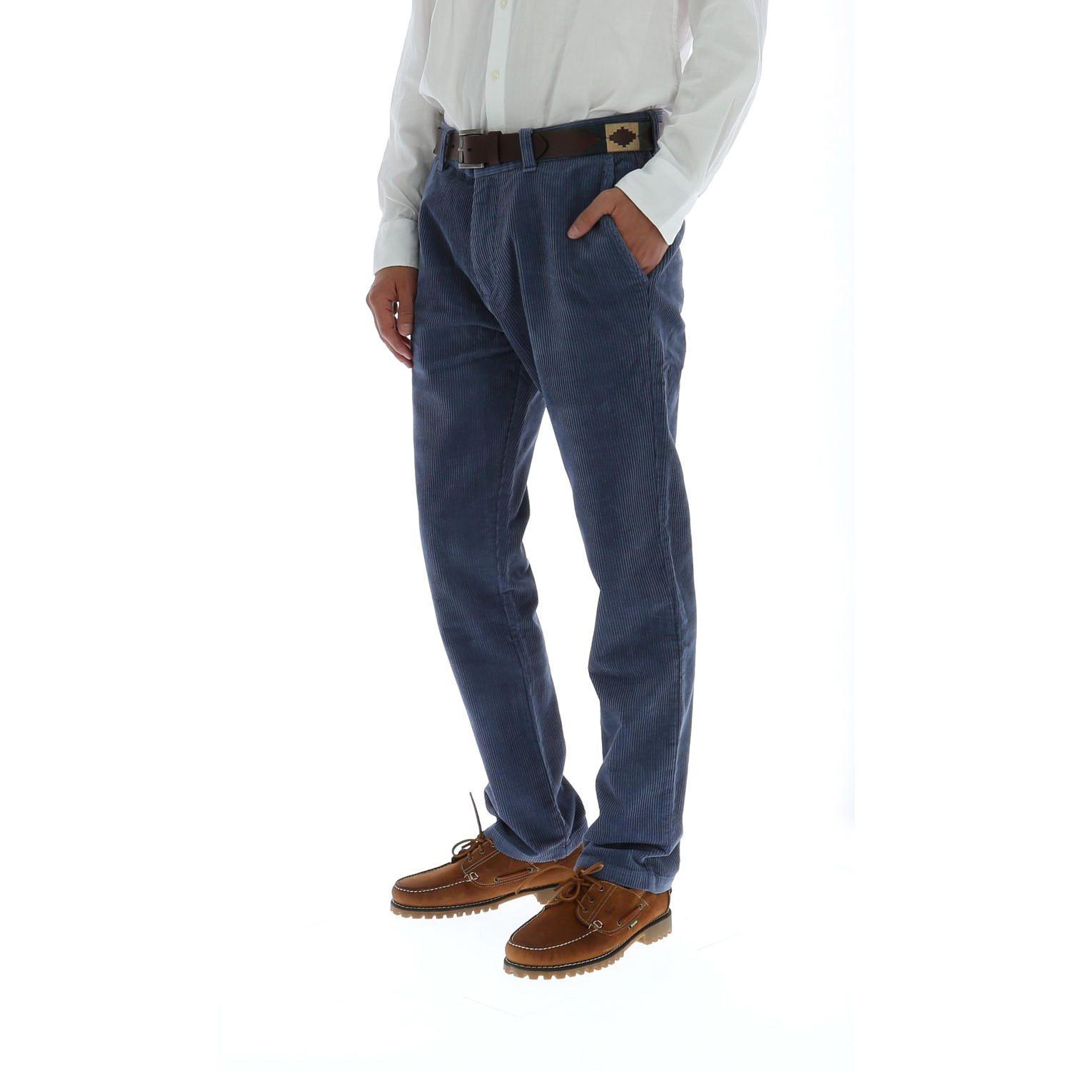 Pantalon Algodón Thickcord Azul Hombre Rockford-0