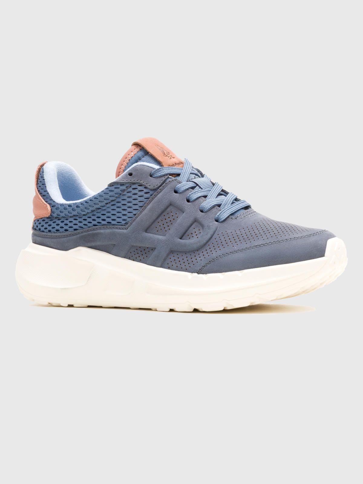 Zapatilla Cuero Mujer Svty8 Runner Azul-0