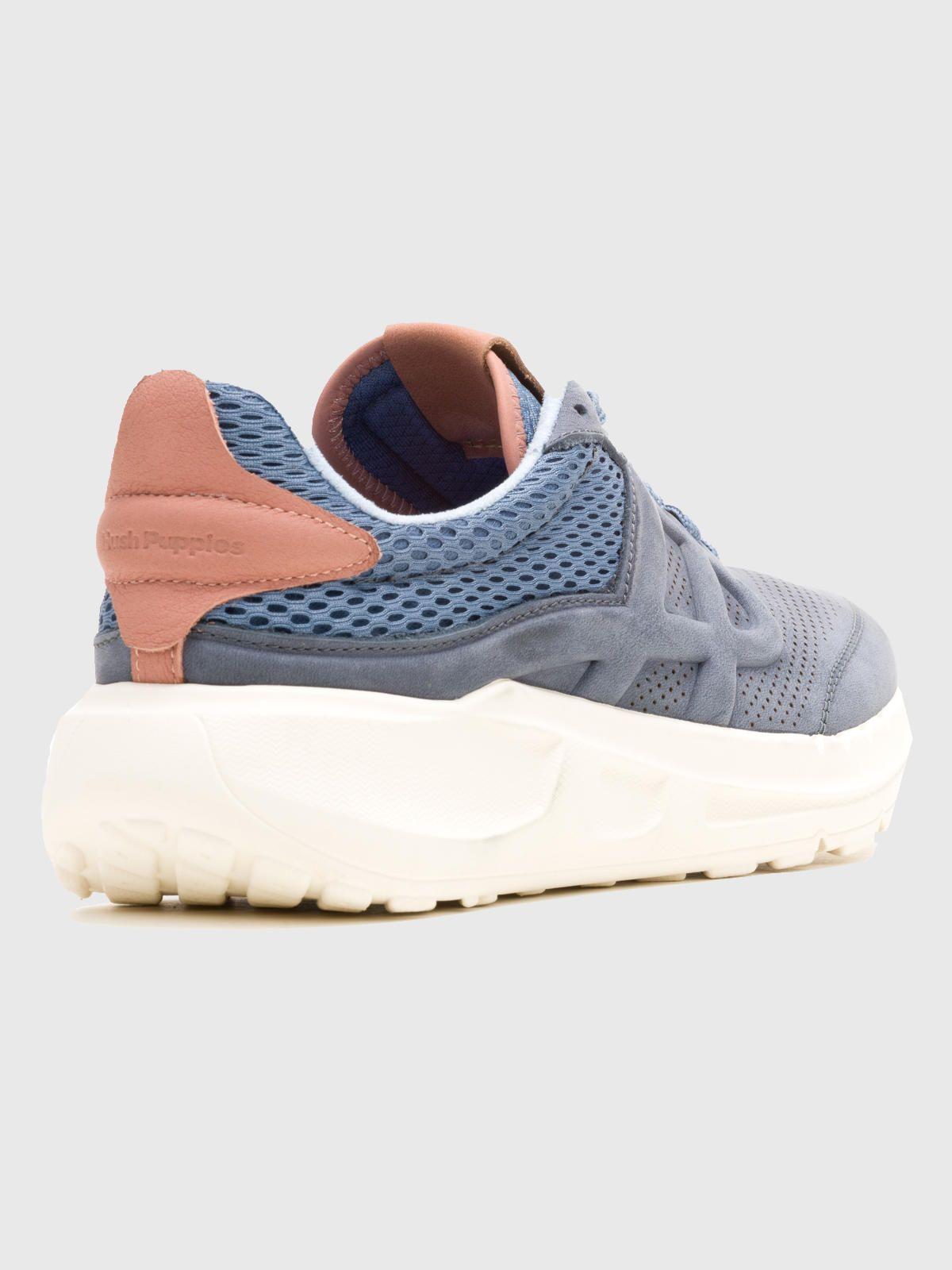 Zapatilla Cuero Mujer Svty8 Runner Azul-3
