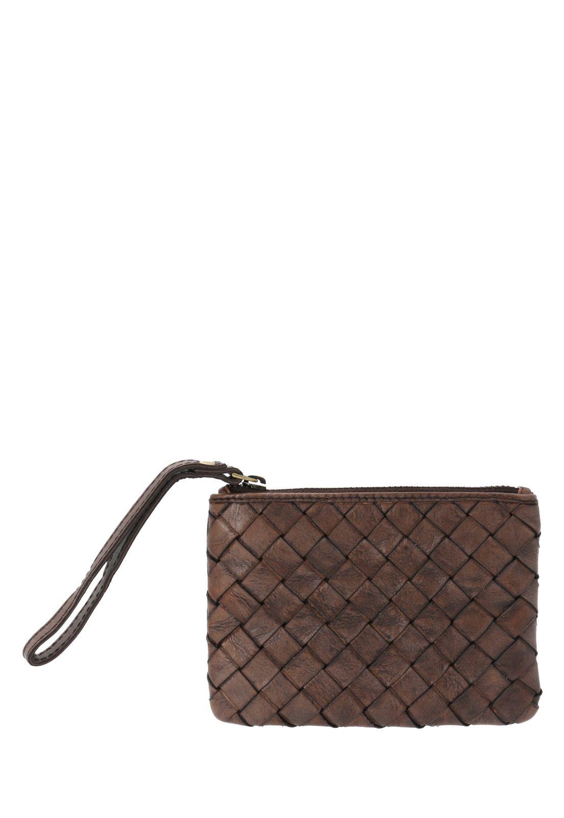 Billetera Cuero Café Ws Purse Zip Mujer-1