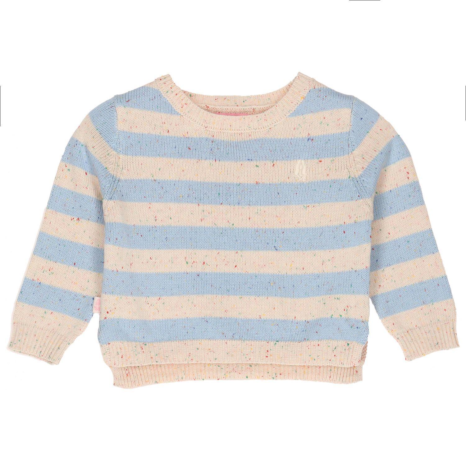 Sweater Niña Palms Celeste-0