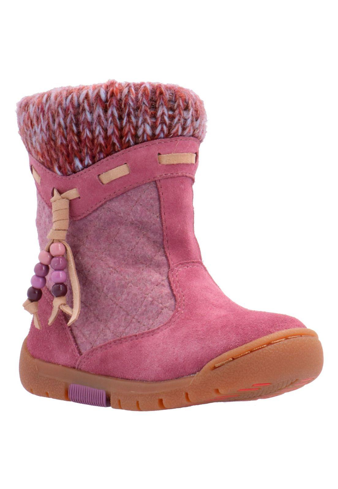 Bota Cuero Niña Belle Rosa-0