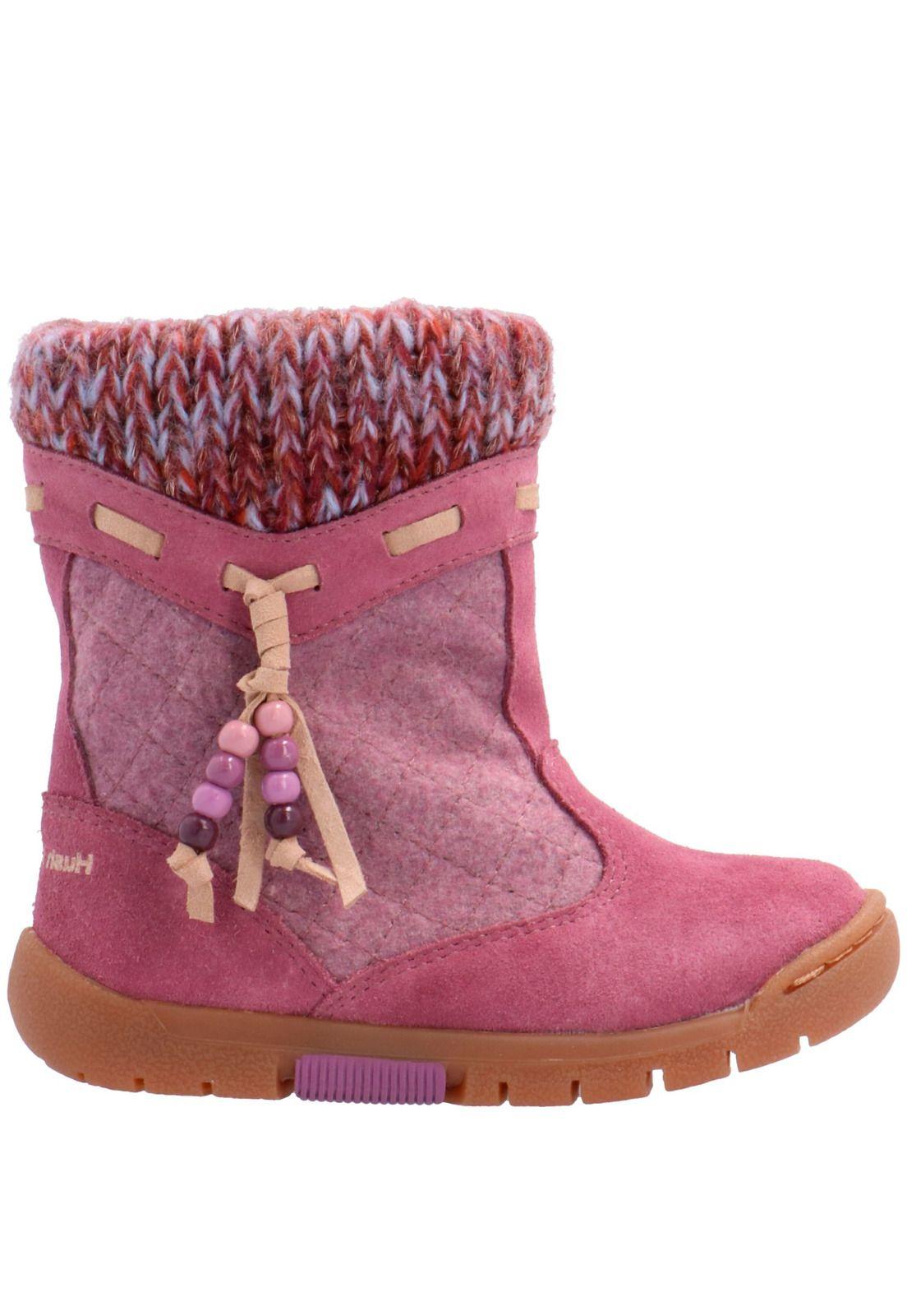 Bota Cuero Niña Belle Rosa-1