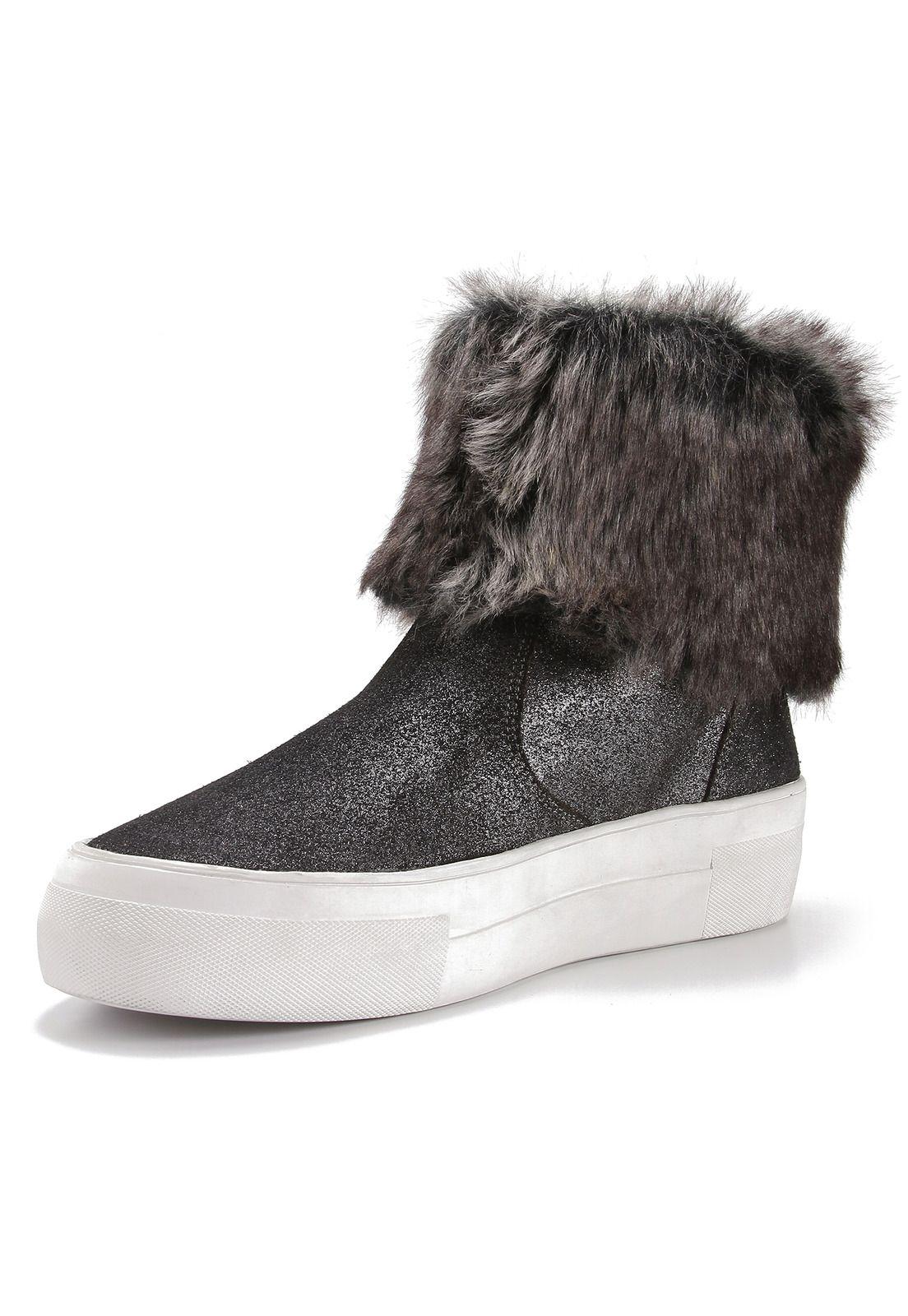 Botin Cuero Mujer Jess Negro-1