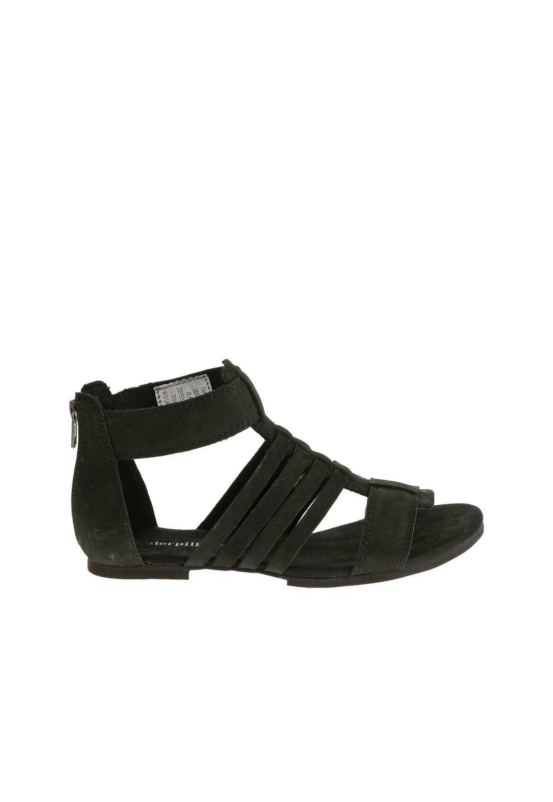 Sandalia Mujer Casual Tanga Negro-1