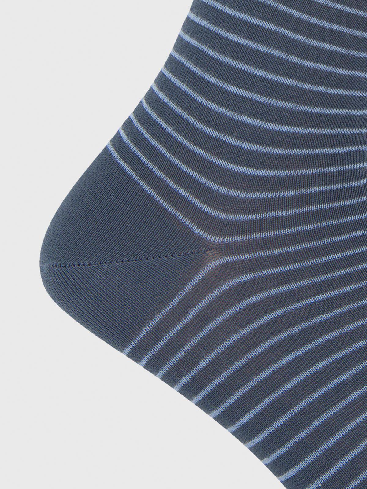 Calcetin Algodón Hombre D Lines Dog Azul-2