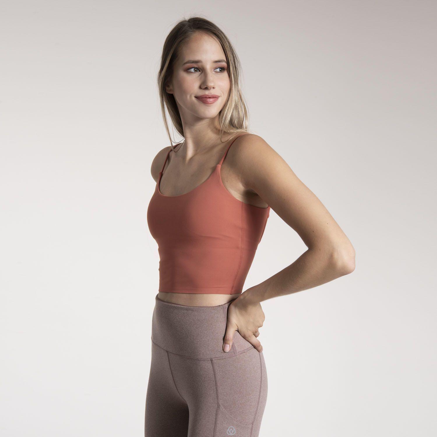 Peto Mujer Crop Top Terracota-0