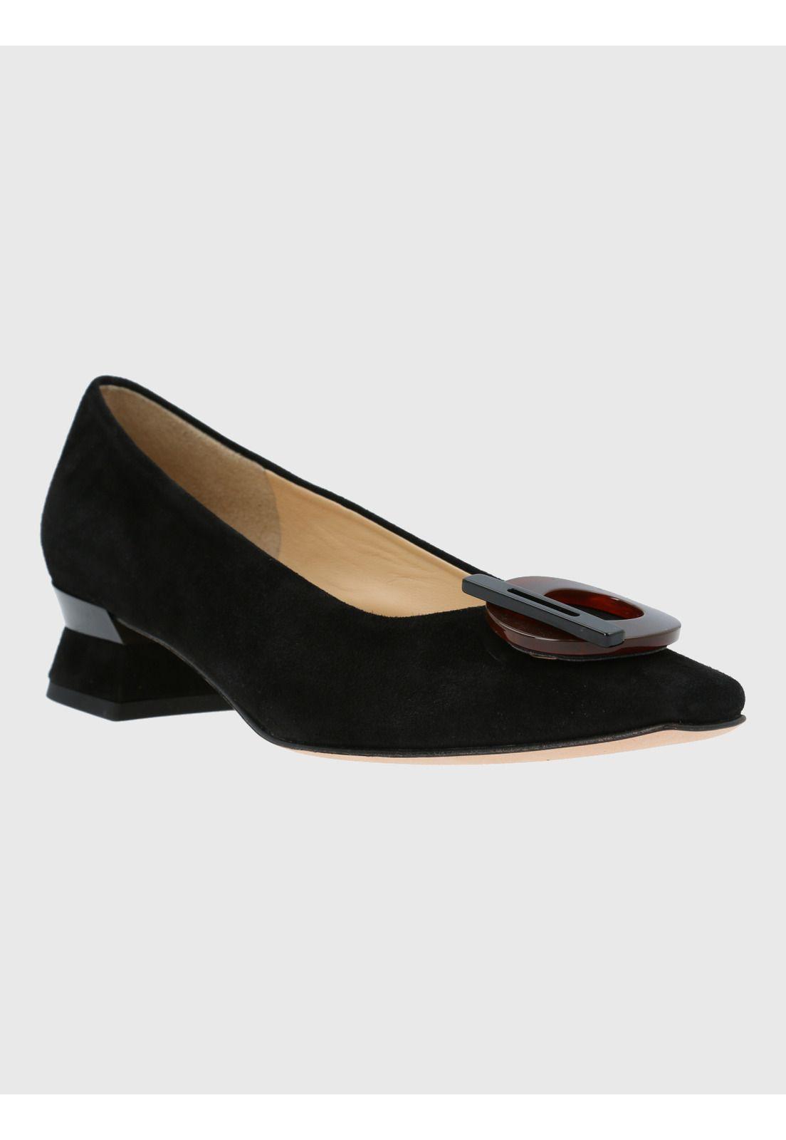 Zapato Brunate Mujer Cuero Carmello Negro-0