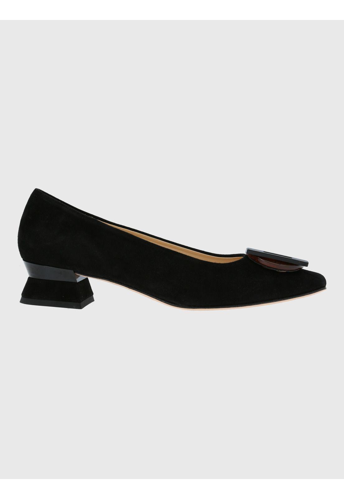 Zapato Brunate Mujer Cuero Carmello Negro-1