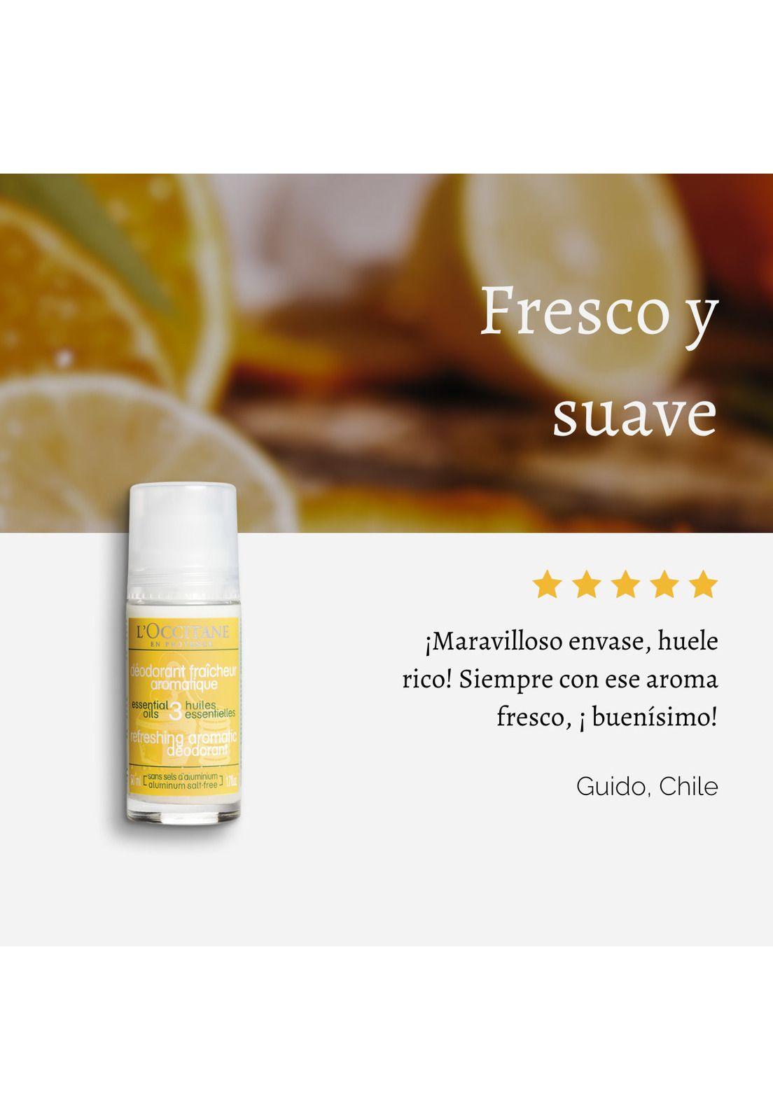 Desodorante Roll-On Refrescante Aromacología 50 ml LOccitane-2