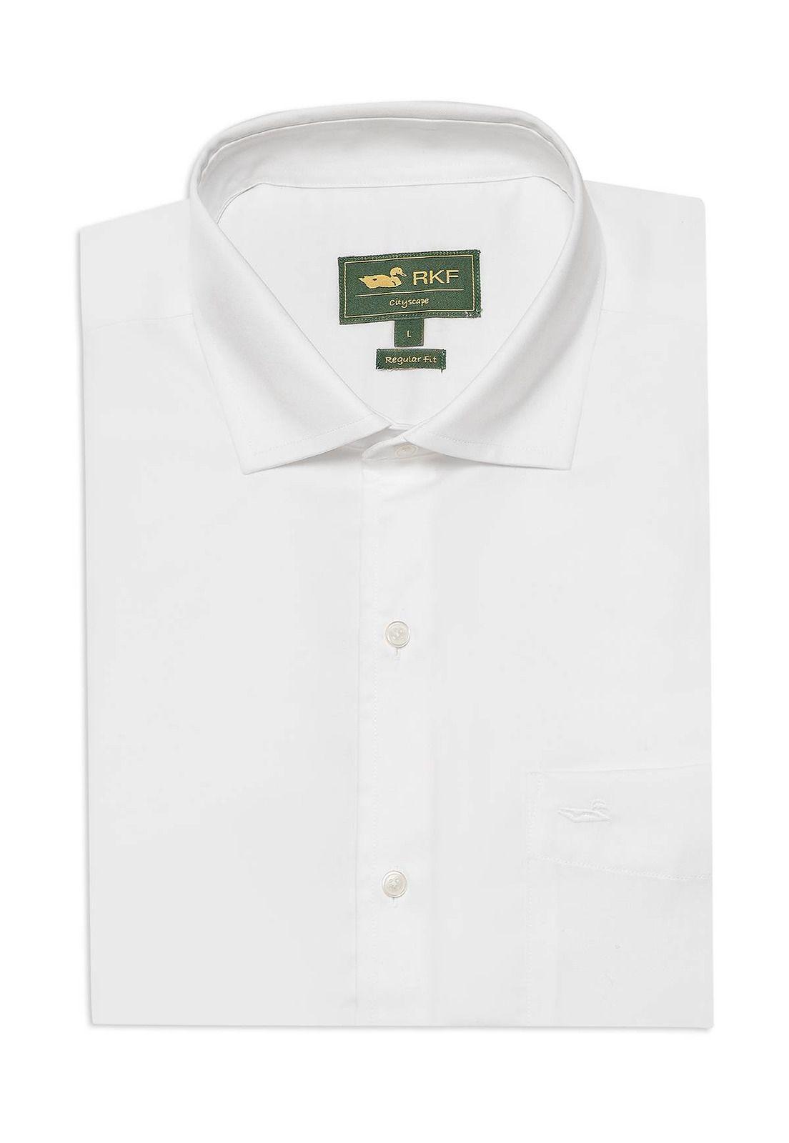 Camisa Cuello Italiano Hombre Easysolid Blanco-0