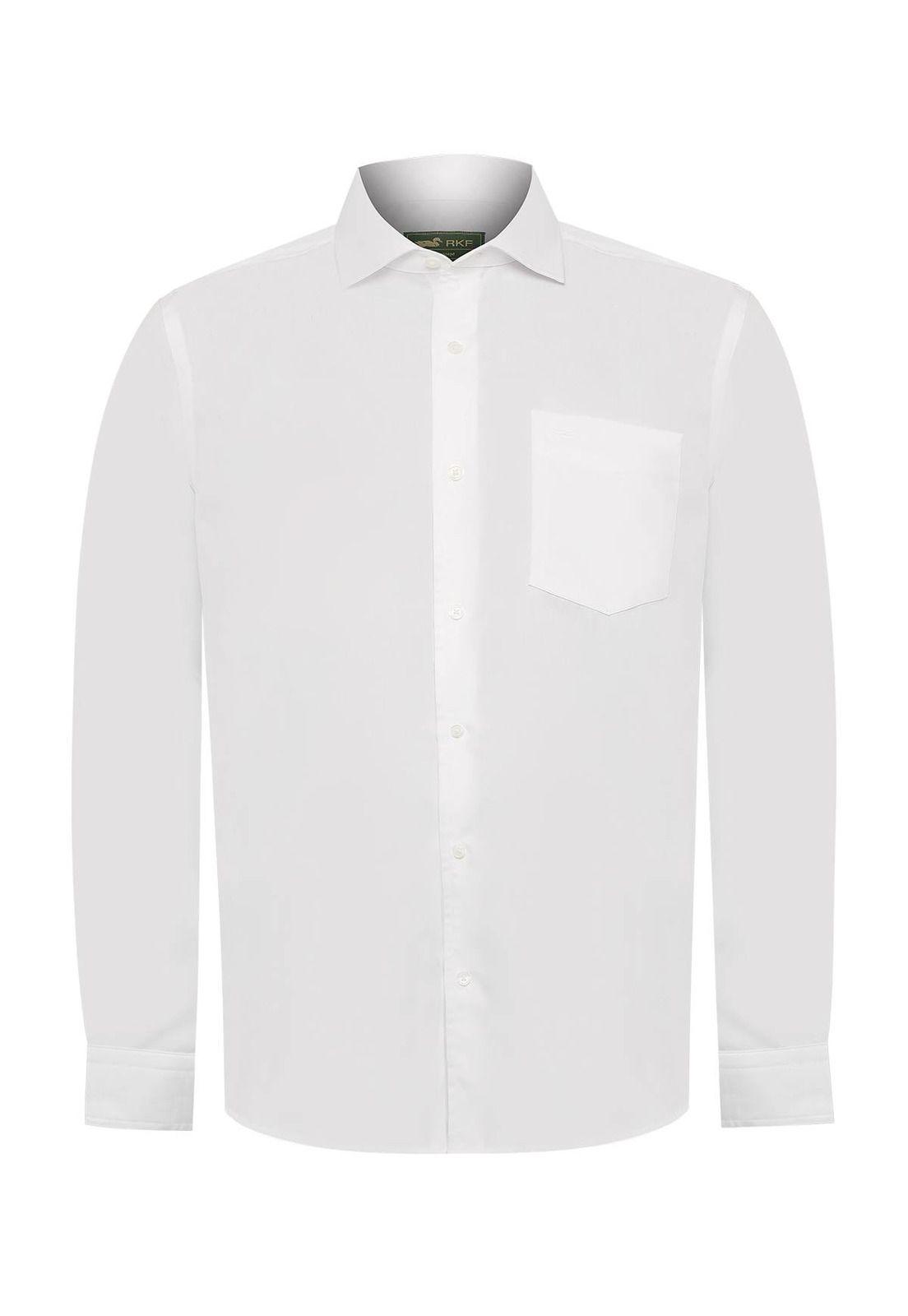 Camisa Cuello Italiano Hombre Easysolid Blanco-1