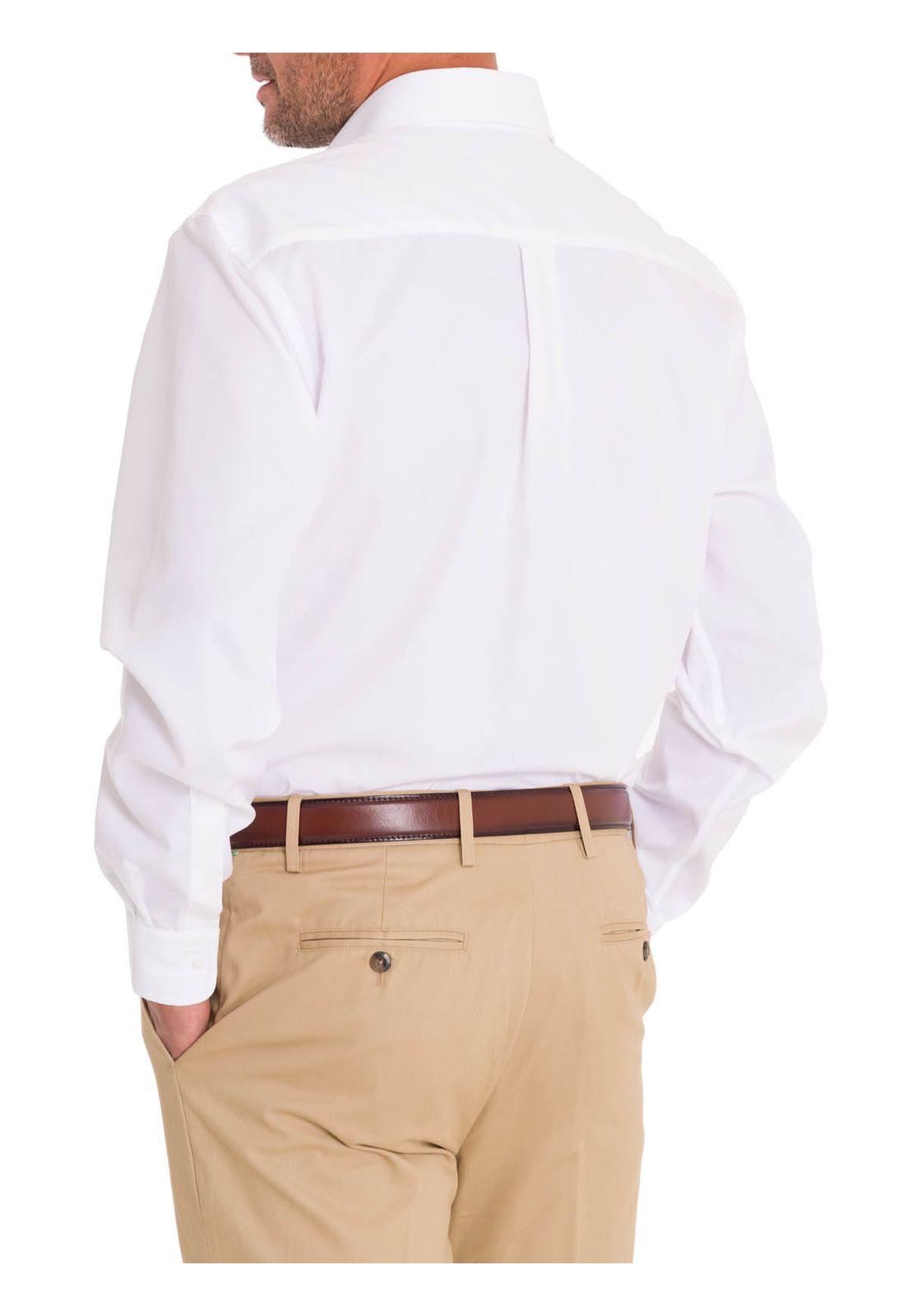 Camisa Cuello Italiano Hombre Easysolid Blanco-8