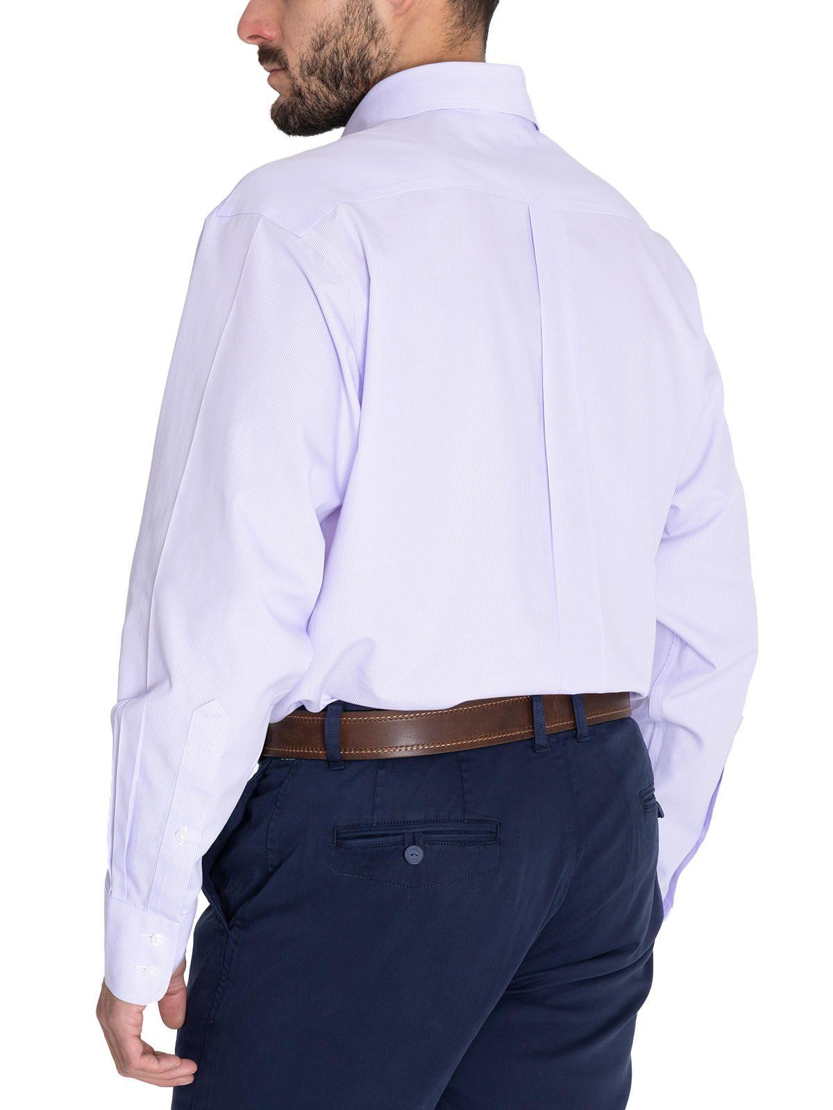 Camisa Libre de Arrugas Lila WF Hombre -7