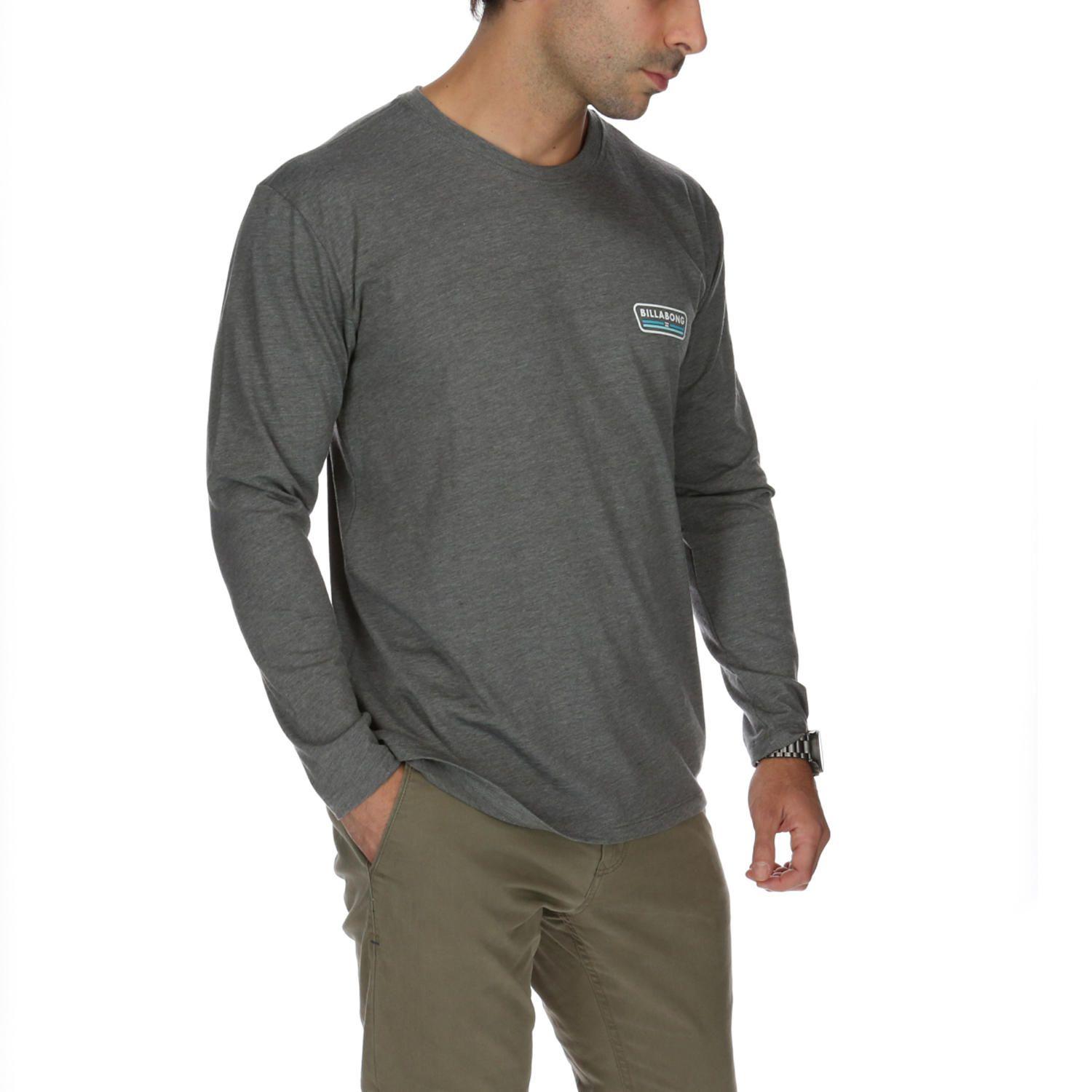 Polera M/L Hombre Badge Ls Gris Billabong-3