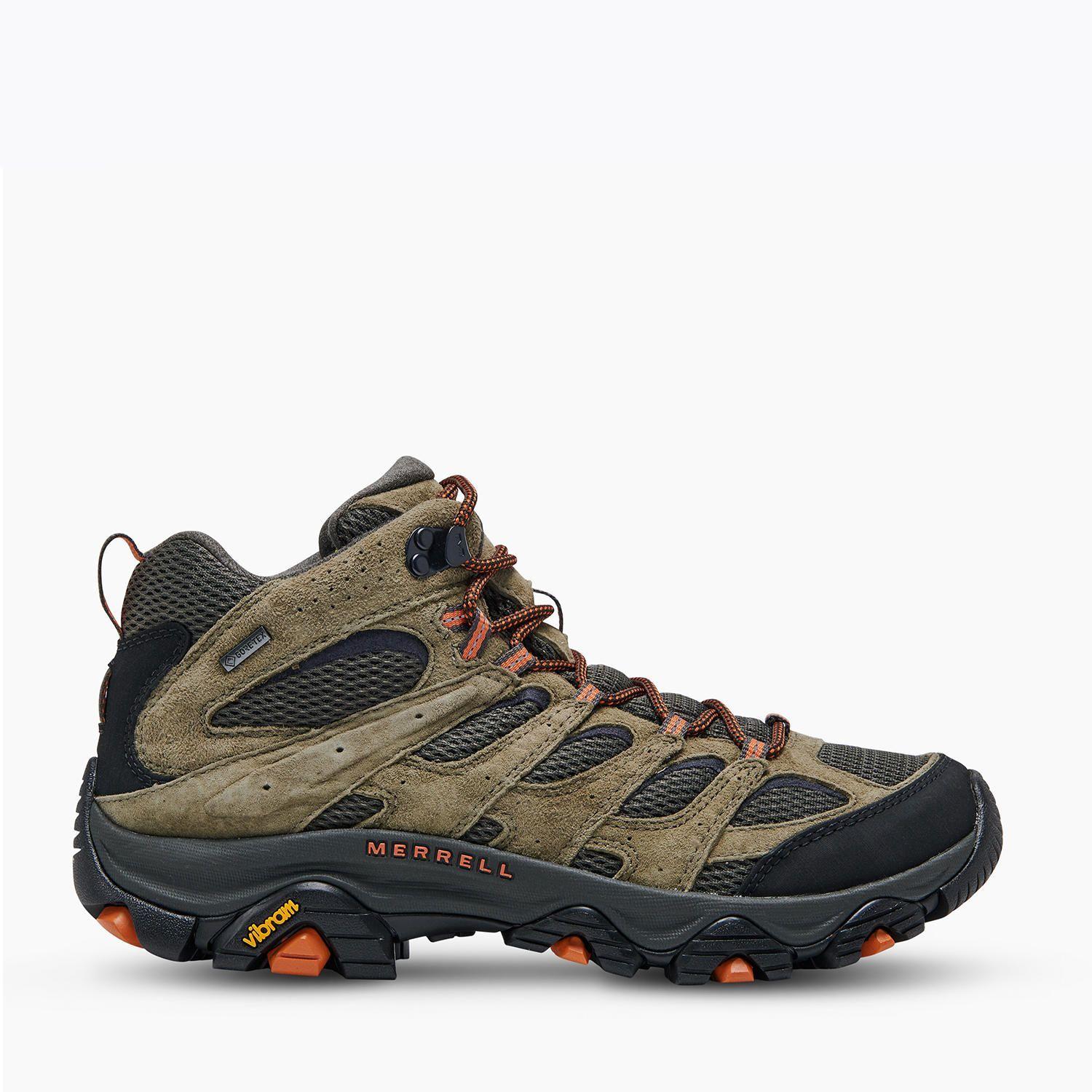 Botín impermeable Hombre Moab 3 Mid GTX Oliva-0