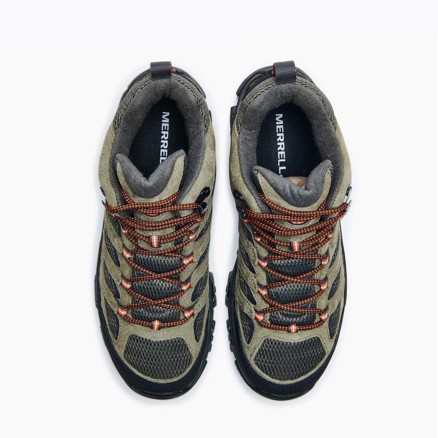 Botín impermeable Hombre Moab 3 Mid GTX Oliva-3