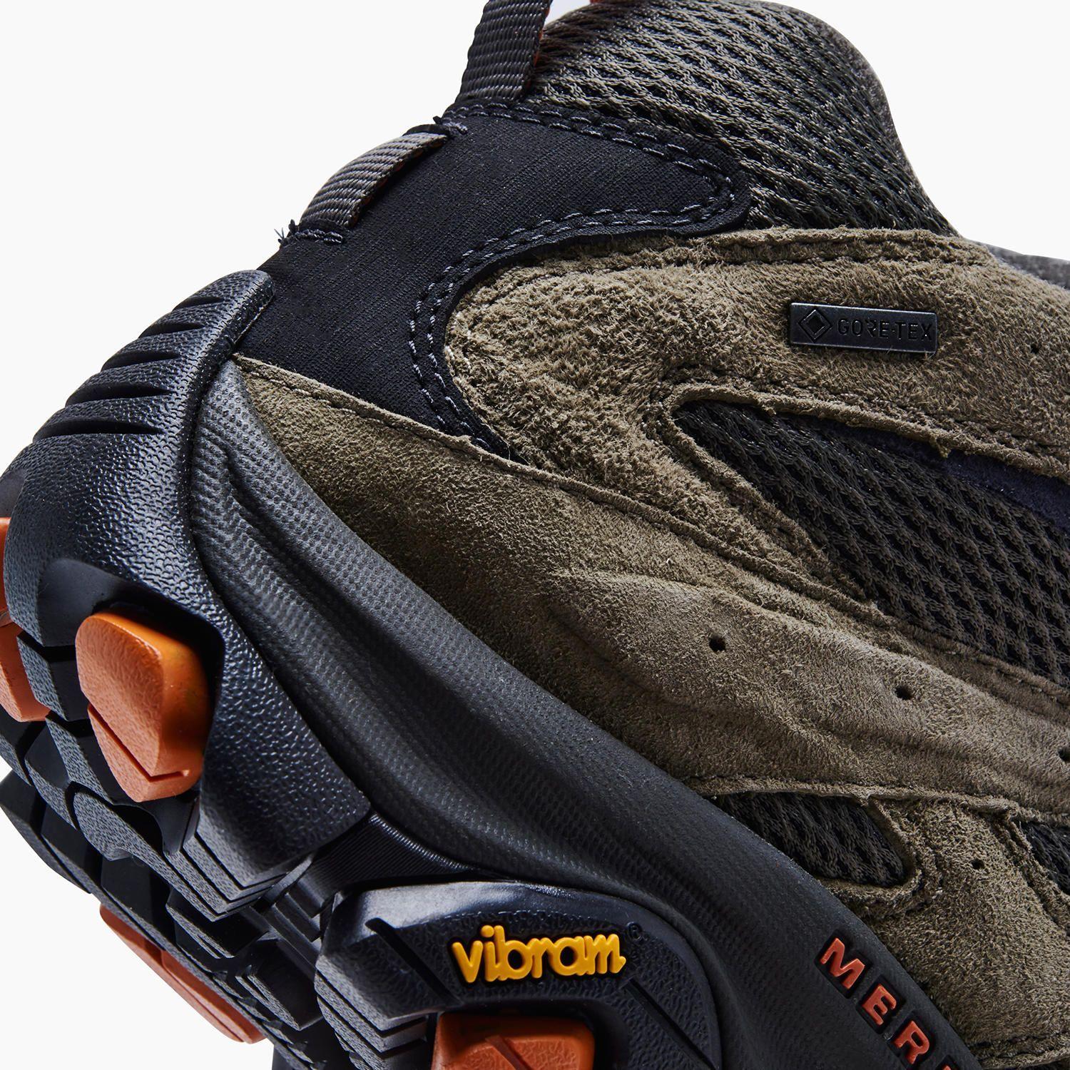 Botín impermeable Hombre Moab 3 Mid GTX Oliva-6