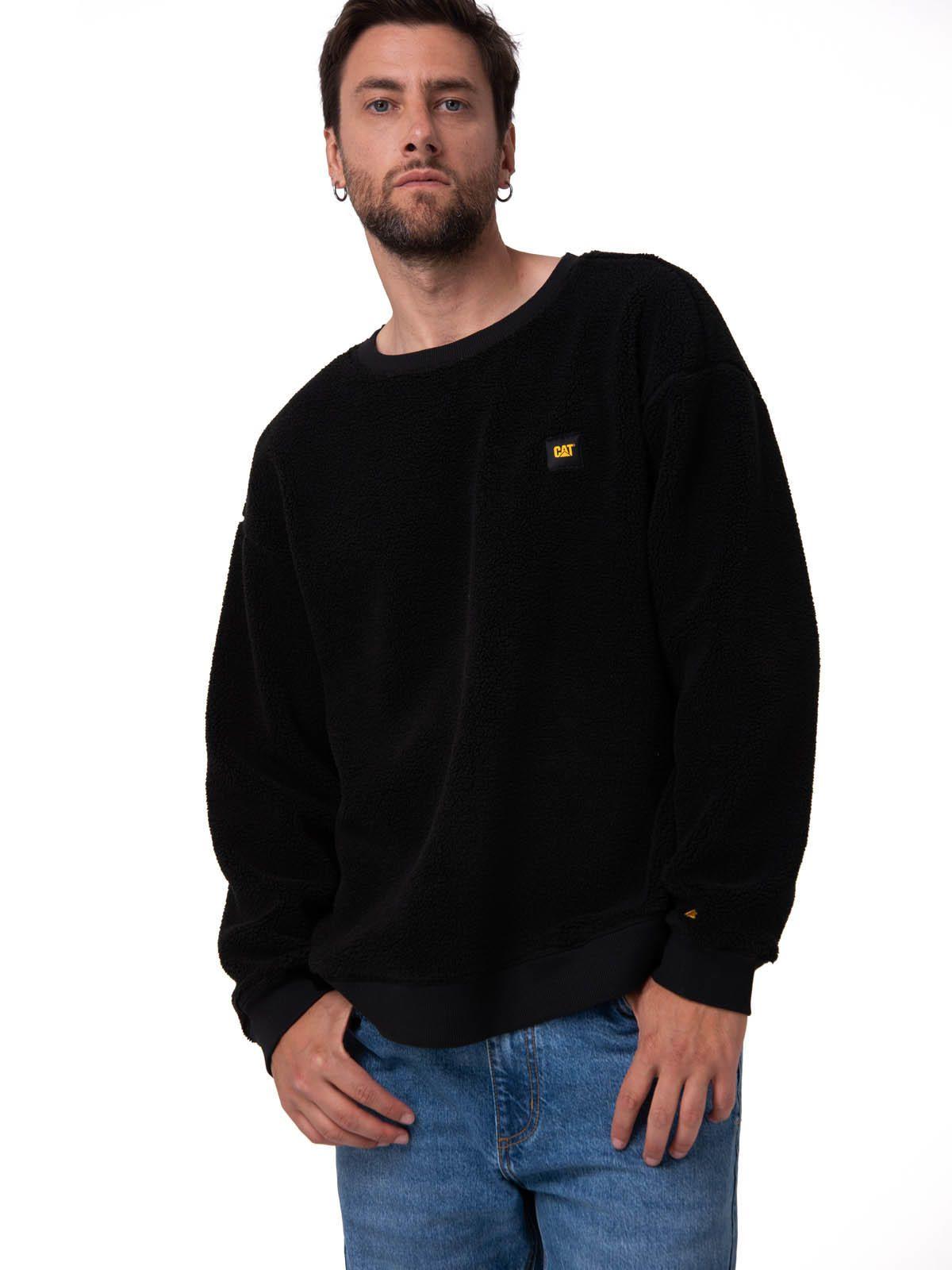Polar Hombre Sherpa Crewneck Negro-1