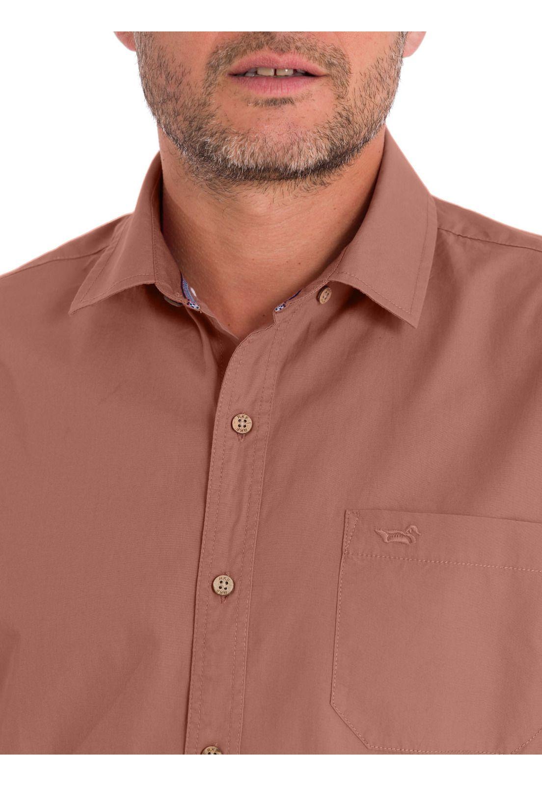 Camisa Algodón Orgánico Hombre Galiton Rosado-7