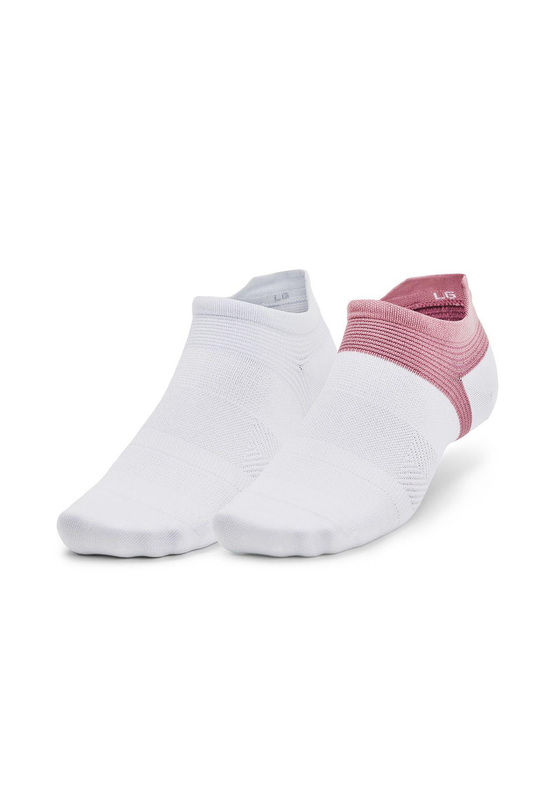 Pack 2 Calcetines UA ArmourDry Run Lite Rosa-0