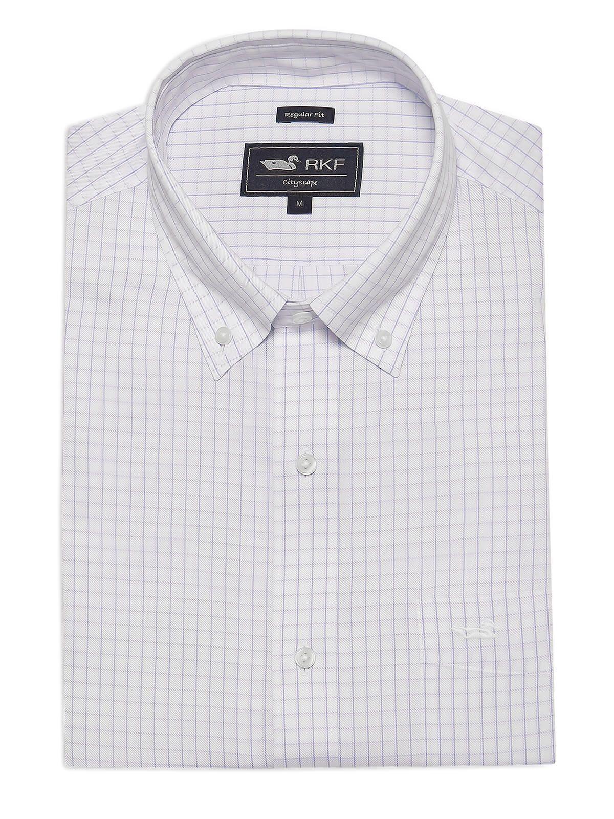Camisa Hombre Cuello Button-Down WF Blanco-0
