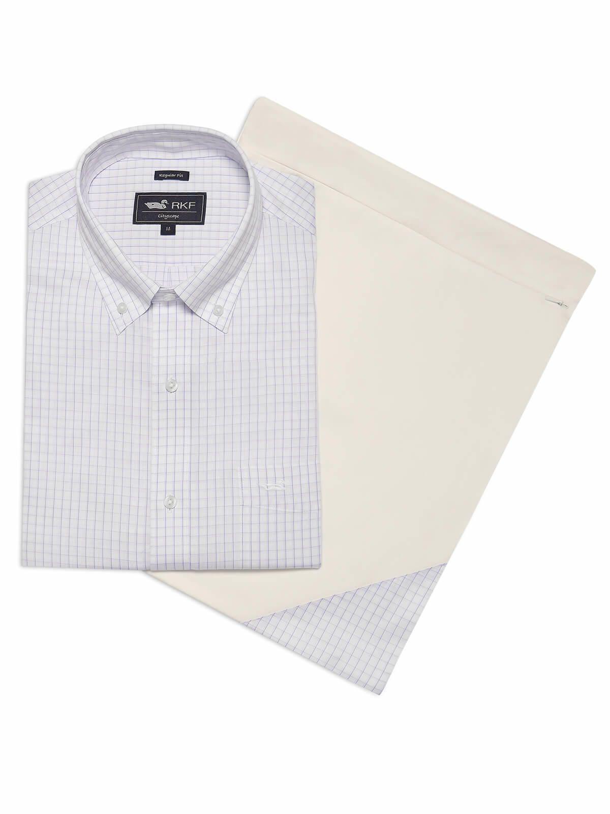 Camisa Hombre Cuello Button-Down WF Blanco-5