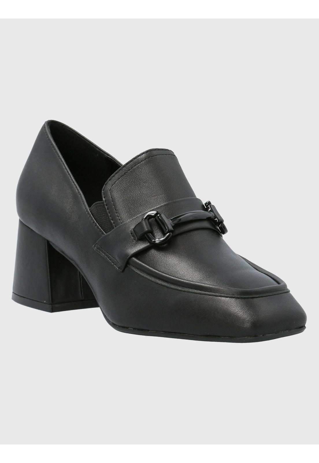 Zapato Cuero Mujer Zara Negro-0