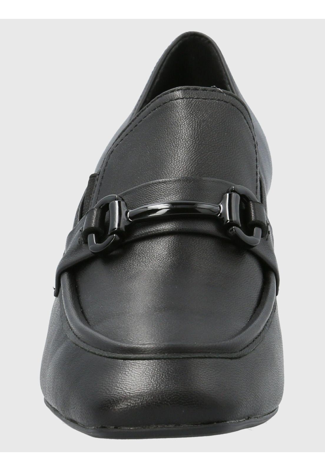 Zapato Cuero Mujer Zara Negro-3