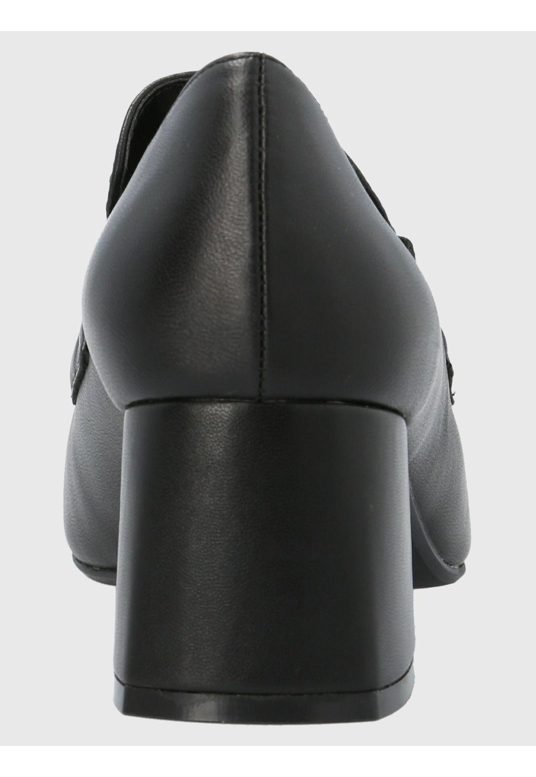 Zapato Cuero Mujer Zara Negro-6