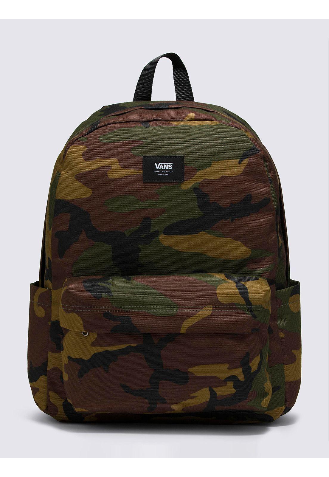 Mochila Unisex Old Skool Verde Militar-0